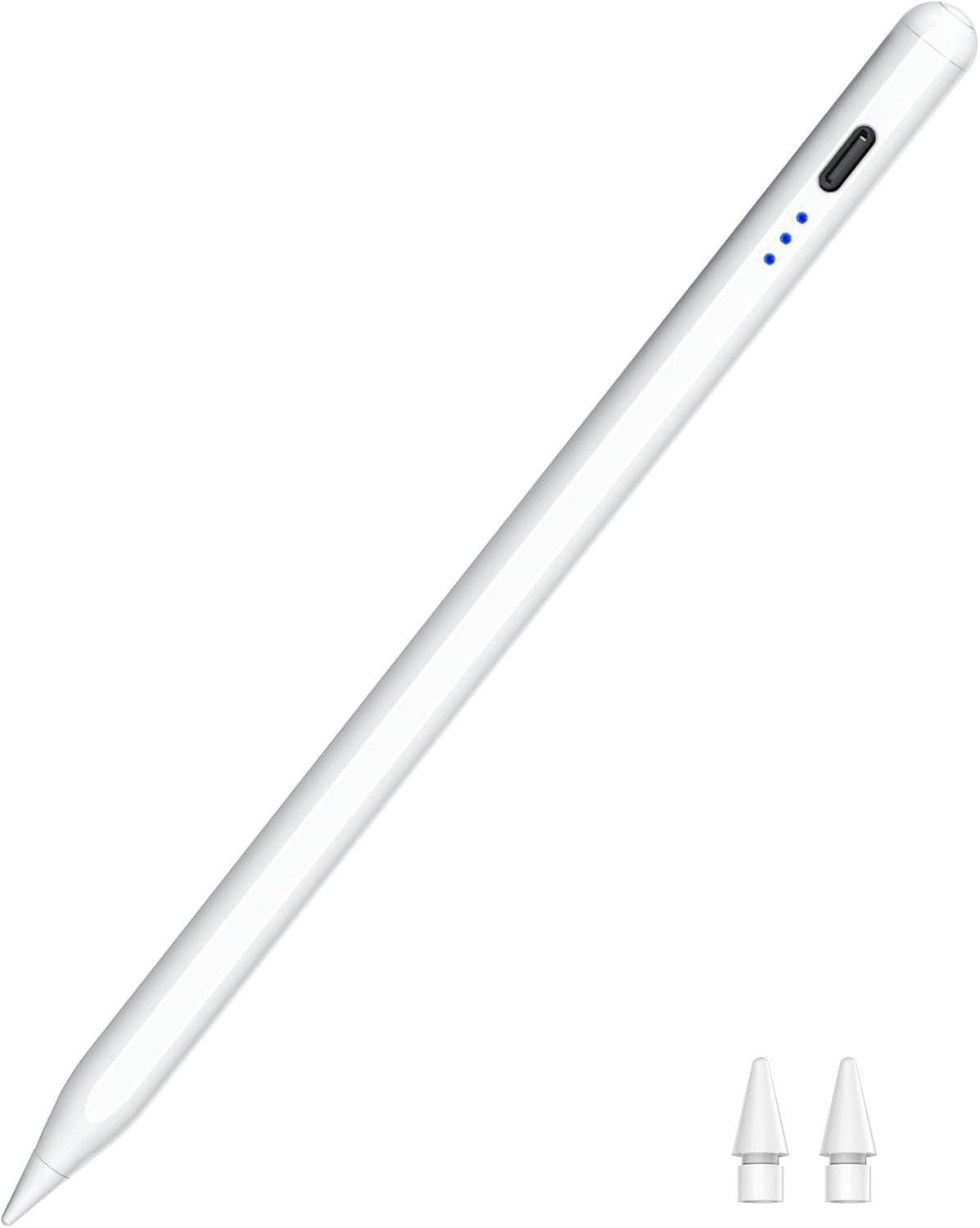 Athlix Eingabestift Stylus Stift für iPad Apple 2018-2025 Schnellladung Palm Rejection für iPad Pro 13''/12,9''/11''/ iPad 10/9/8/7/6 Gen/iPad Mini 6/5/iPad