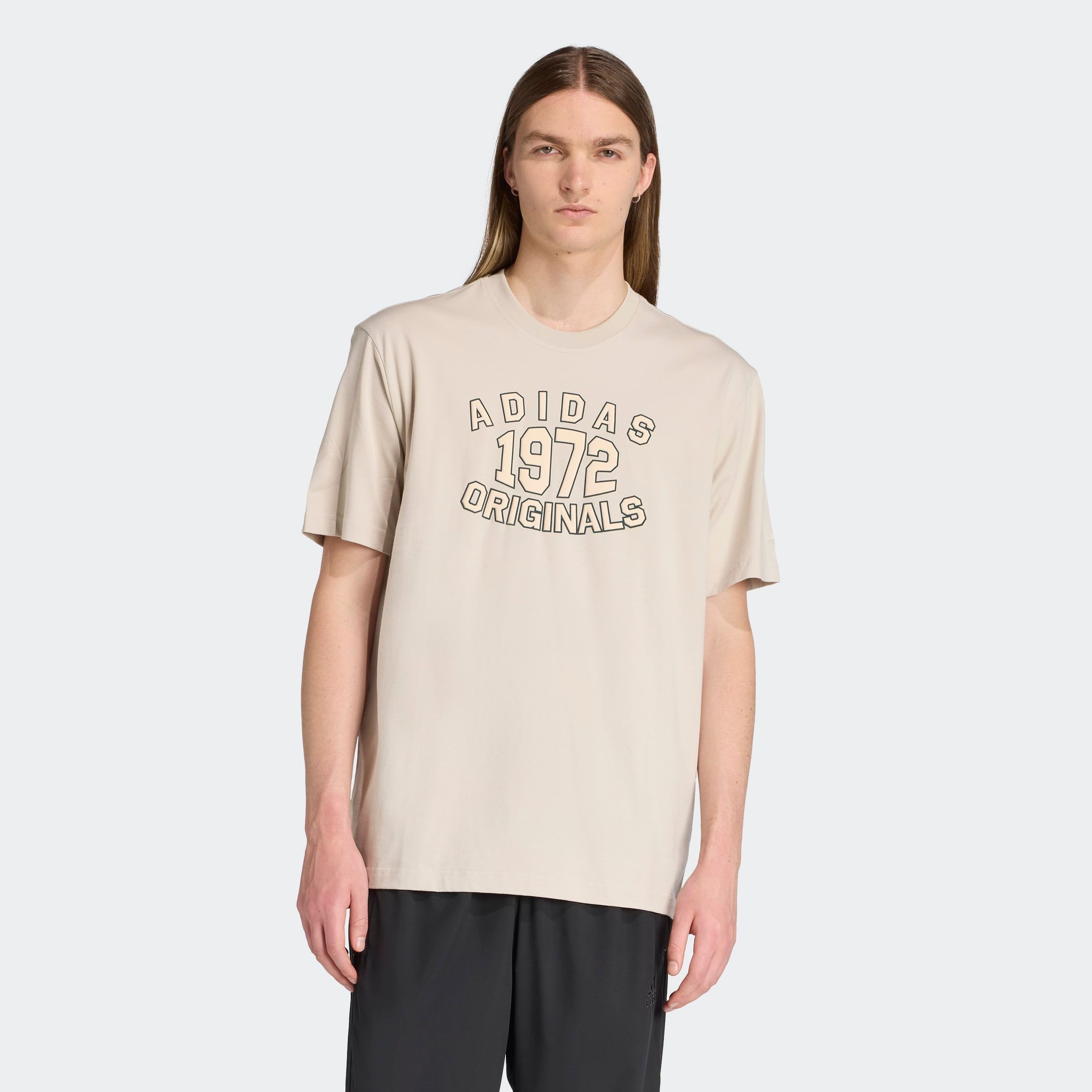 adidas Originals T-Shirt LOCKER GESCHNITTENES mit Print im College-Stil, aus weicher Baumwolle