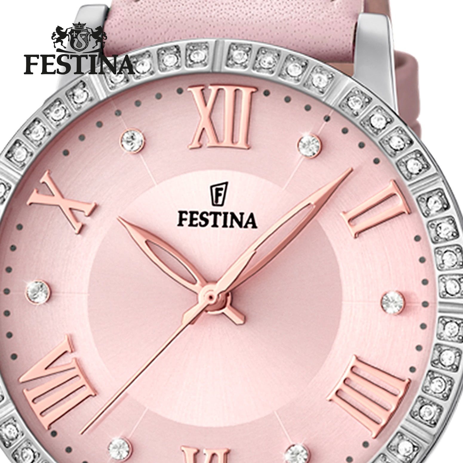 Festina Quarzuhr Festina Damen Uhr Sport F20412/2 Leder, (Analoguhr), Damen günstig online kaufen