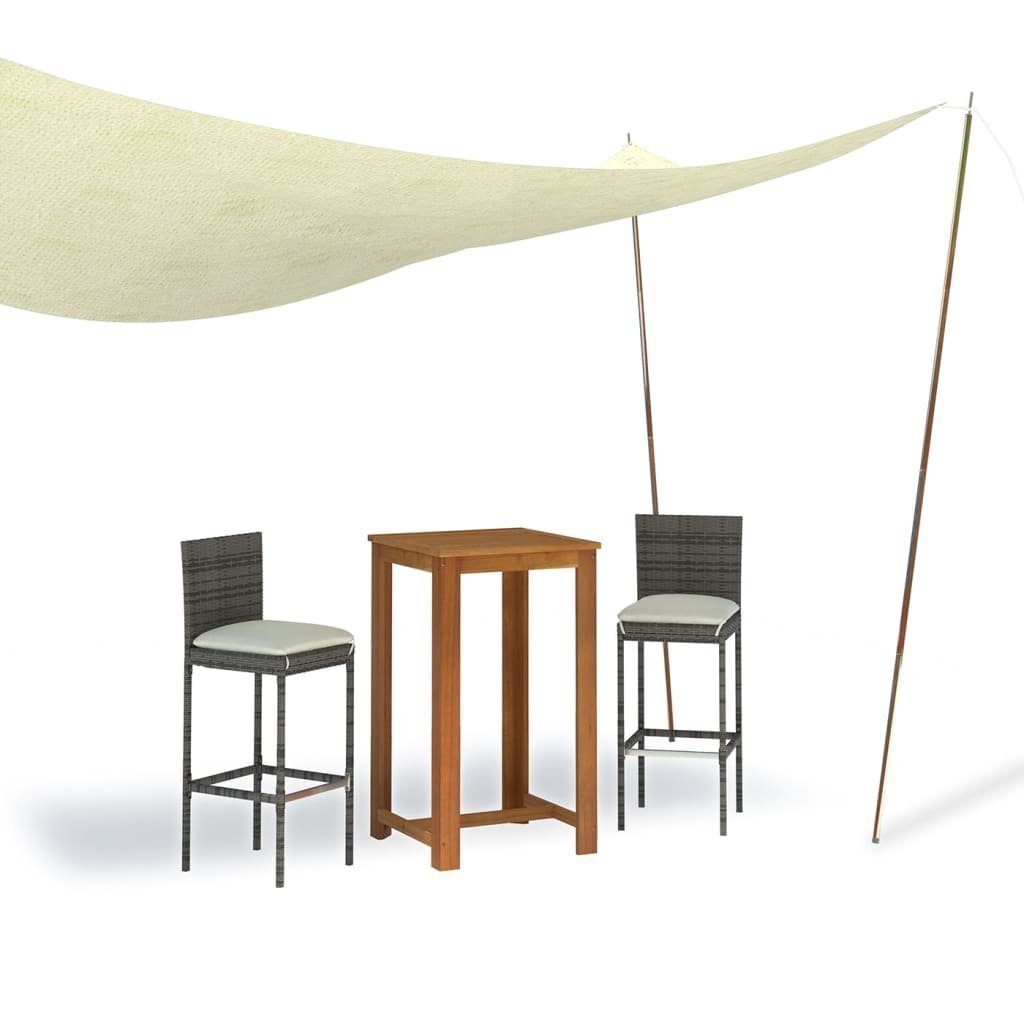 vidaXL Vorzelt 200 cm Sonnensegel Stangen 2 Stk 200 cm Verzinkter Stahl