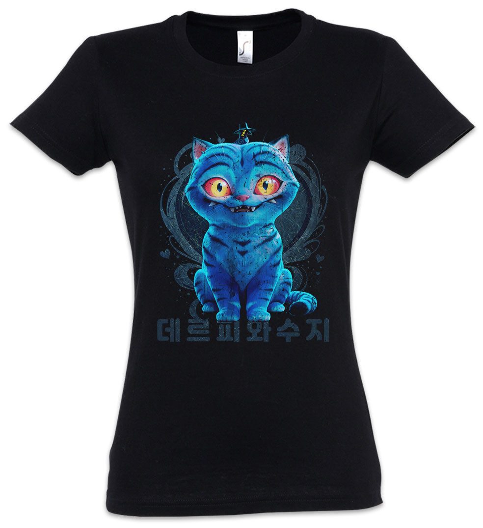 Urban Backwoods Print-Shirt Cute Anime Hunter Cat Damen T-Shirt Hunters KPo günstig online kaufen