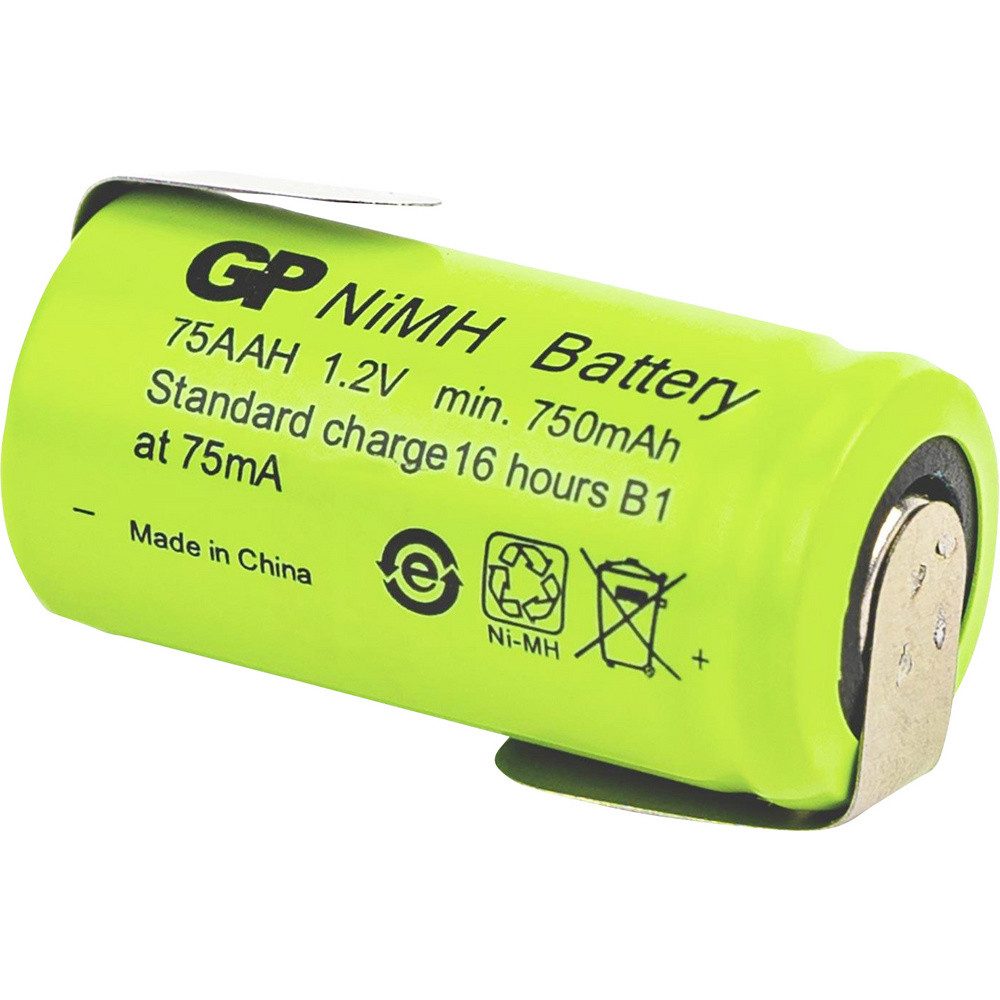 Gp GP GP Ni-MH Industrial 750 AAH 1A1P-C1 Mignon (AA)-Akku NiMH 1.2 V 7 Batterie, (1.20 V)