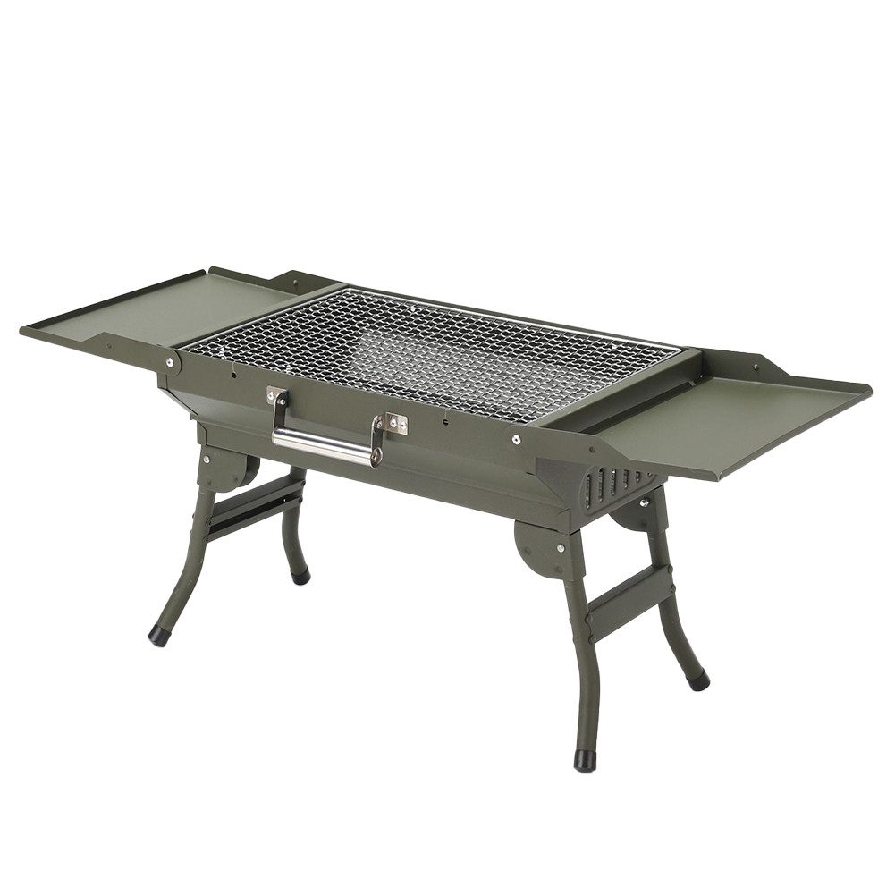 GarveeMore Holzkohlegrill Tragbarer Faltbarer mit klappbaren Beinen,für Camping & BBQ, Kompakt & Leicht,Ideal für Outdoor,BBQ,Garten & Picknick