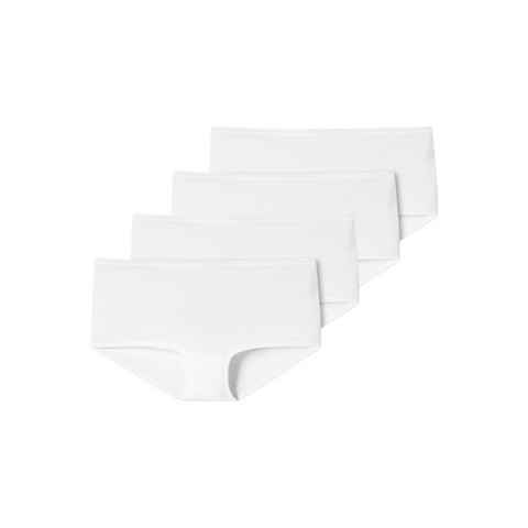 Schiesser Panty 4er Pack 95/5 Organic Cotton (Spar-Set, 4-St) Short Slip - Baumwolle - Besonders flache Nähte und supersofter Bund