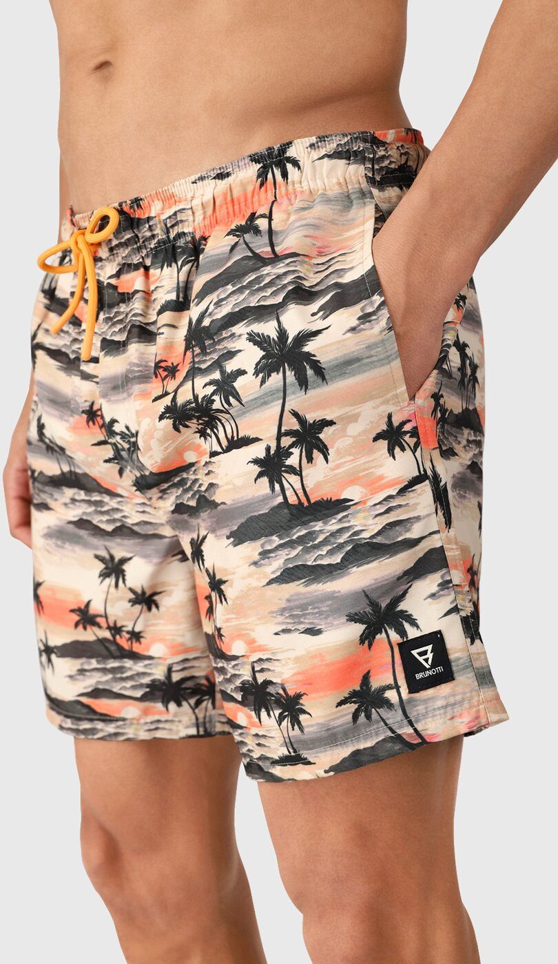 Brunotti Купальные шорты  Cester-AO Men Swim Shorts SUNSET PALM GINGER