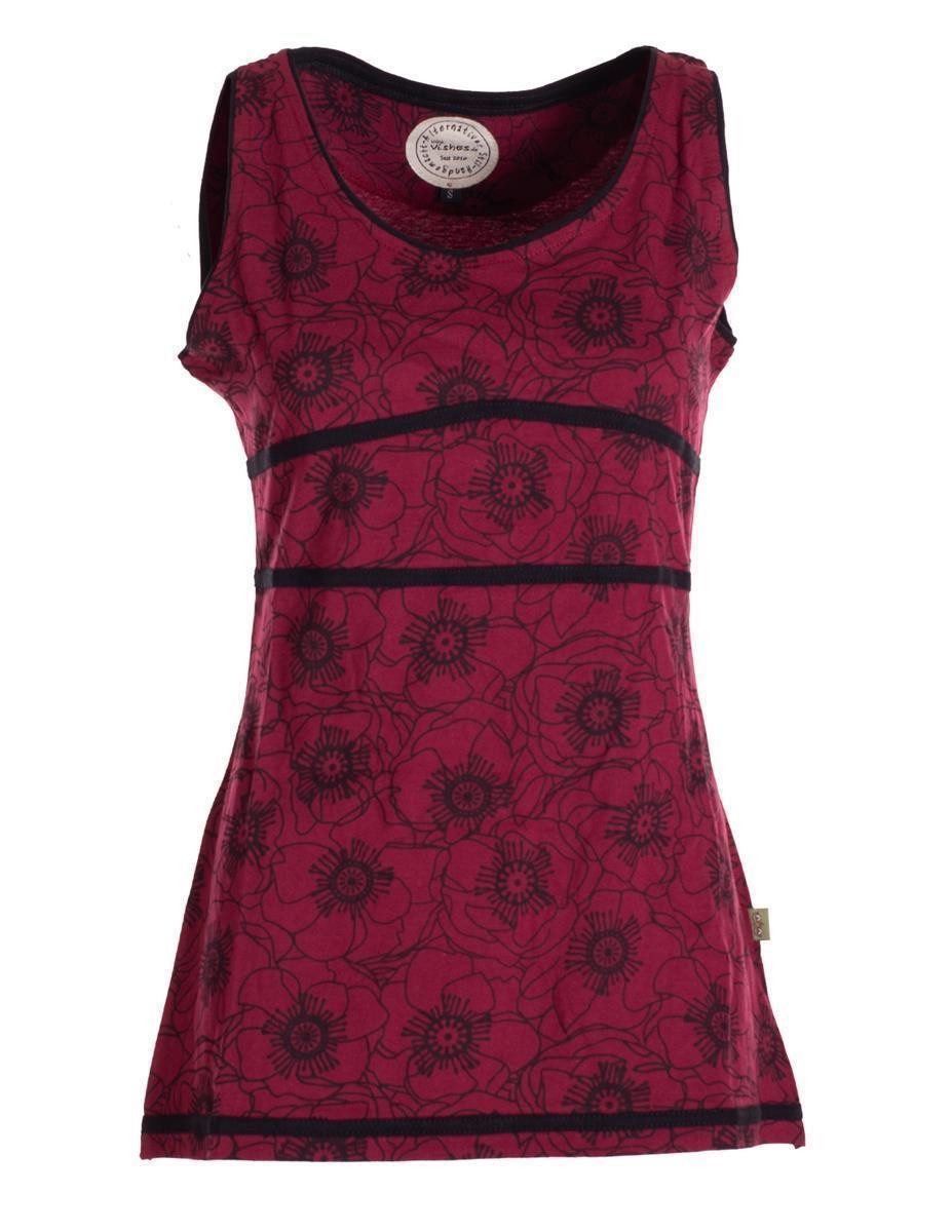 Vishes Shirttop Damen Sommer-Top Tank-Top Blümchen günstig online kaufen