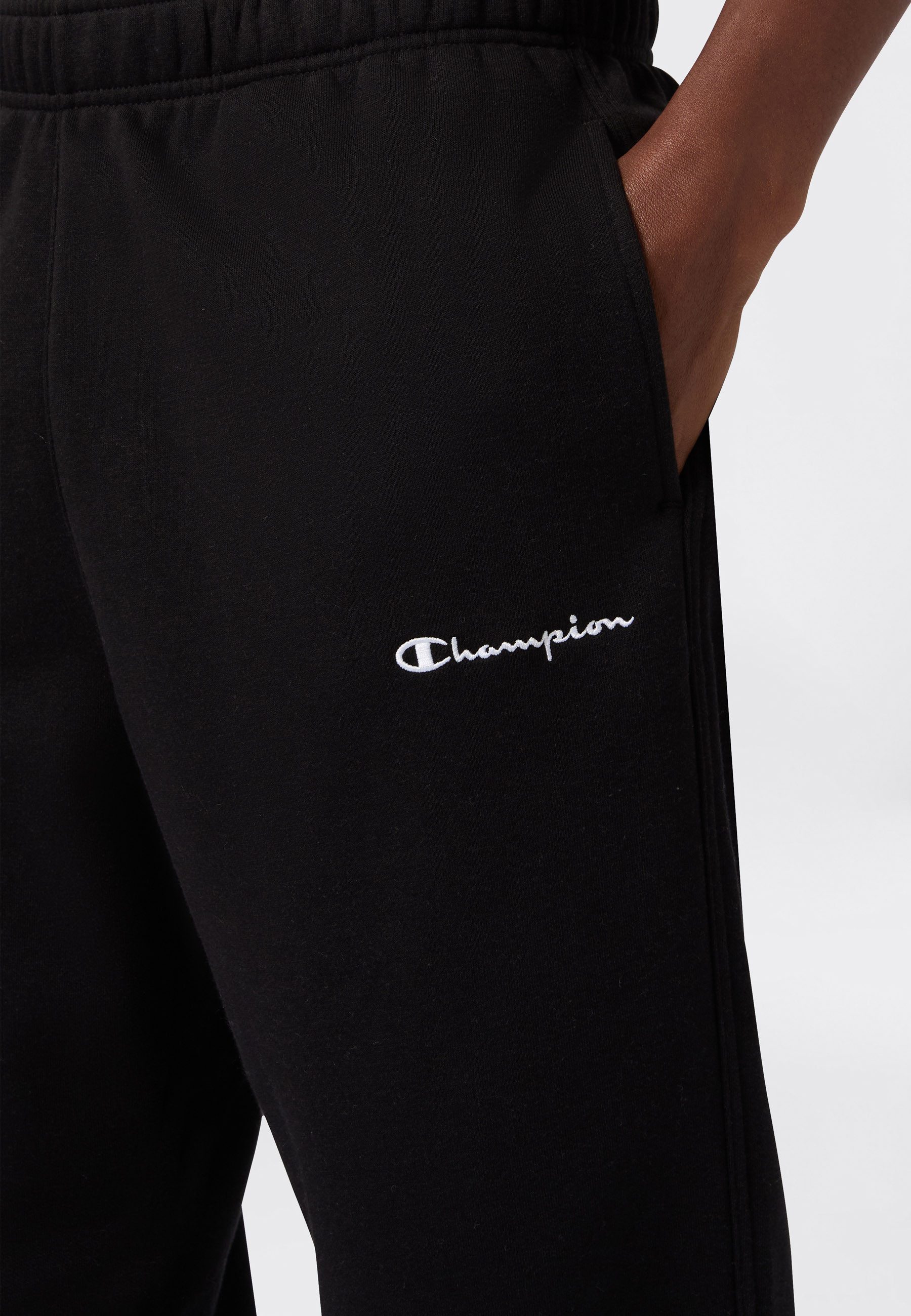 Champion Jogginghose ICONS Straight Hem Pants Fleece atmungsaktives Material, aus Baumwolle und Polyester