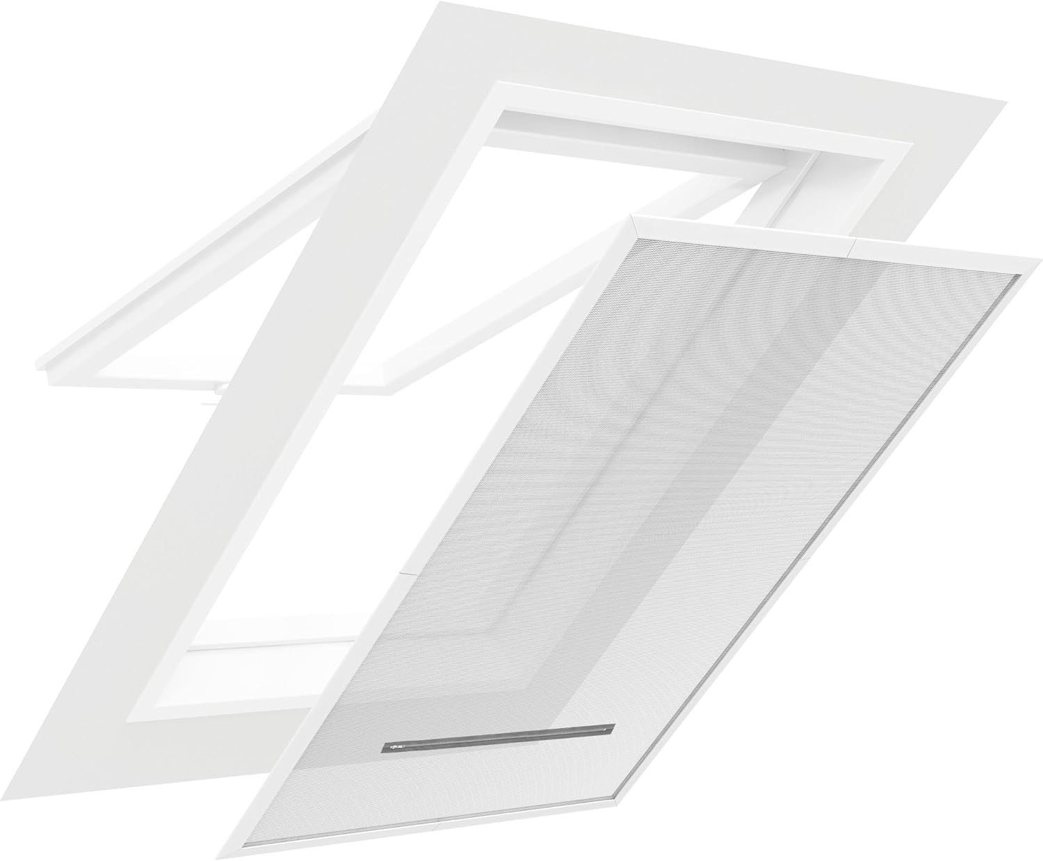 Waidmeister Insektenschutz-Fensterrahmen Insektenschutz / Sonnenschutz für Dachfenster 140 x 170 cm