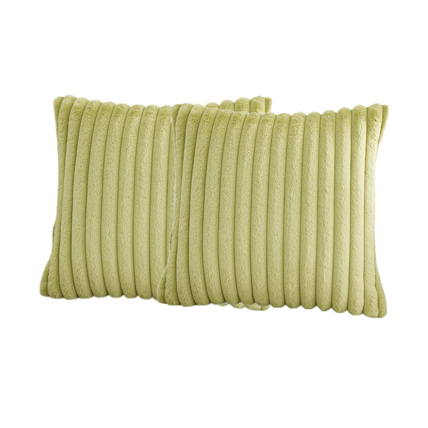 OKWISH Kissenbezüge 2er Set Flauschig Plüsch Deko Dekokissen Sofakissen Zierkissenbezüge, (2 Stück), 50x50 cm Sofakissen Couchkissen Bezug Sofa Schlafzimmer Reißverschluss