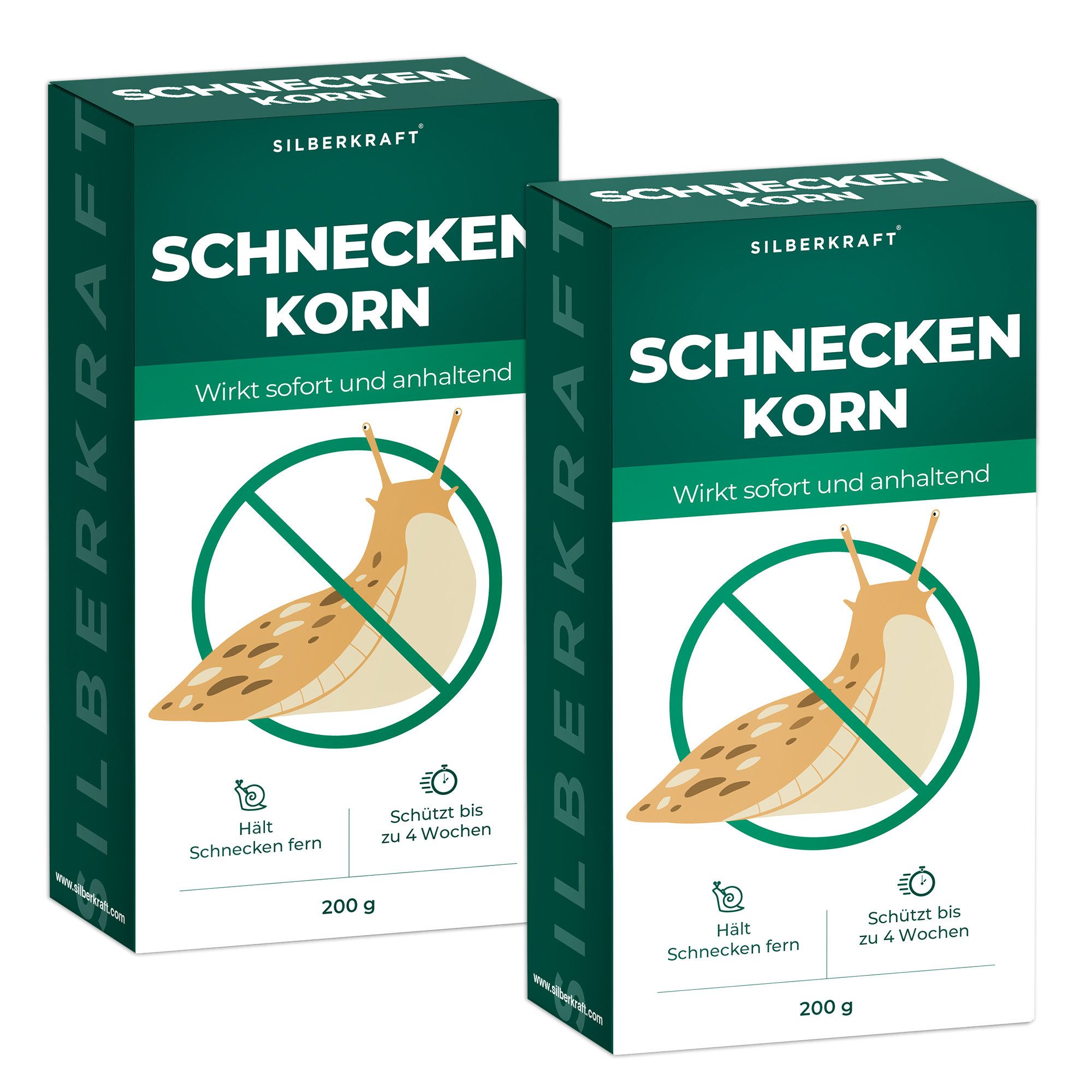 Pflanzenstärkungsmittel Silberkraft Schneckenkorn, Regenfest & Schimmelfrei, Effektiver Schutz