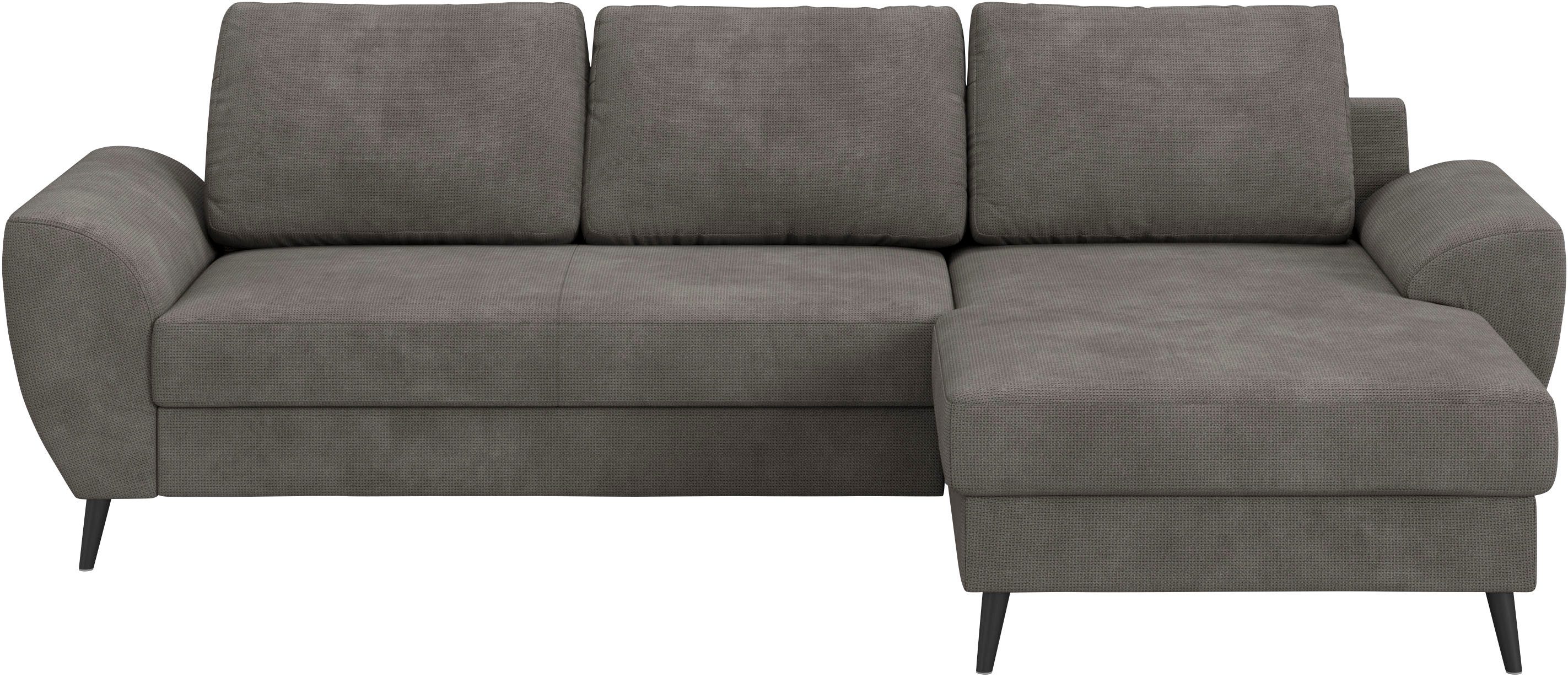 COTTA Ecksofa Terra L-Form, Breite 255 cm, wahlweise mit Bettfunktion