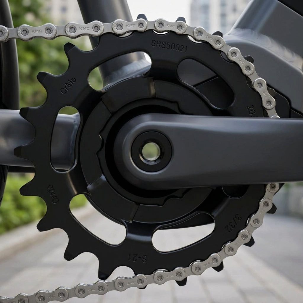 Zahnkranz KMC Ritzel E-Bike 21 Zähne schwarz - Hochleistungs-Antriebsritzel für
