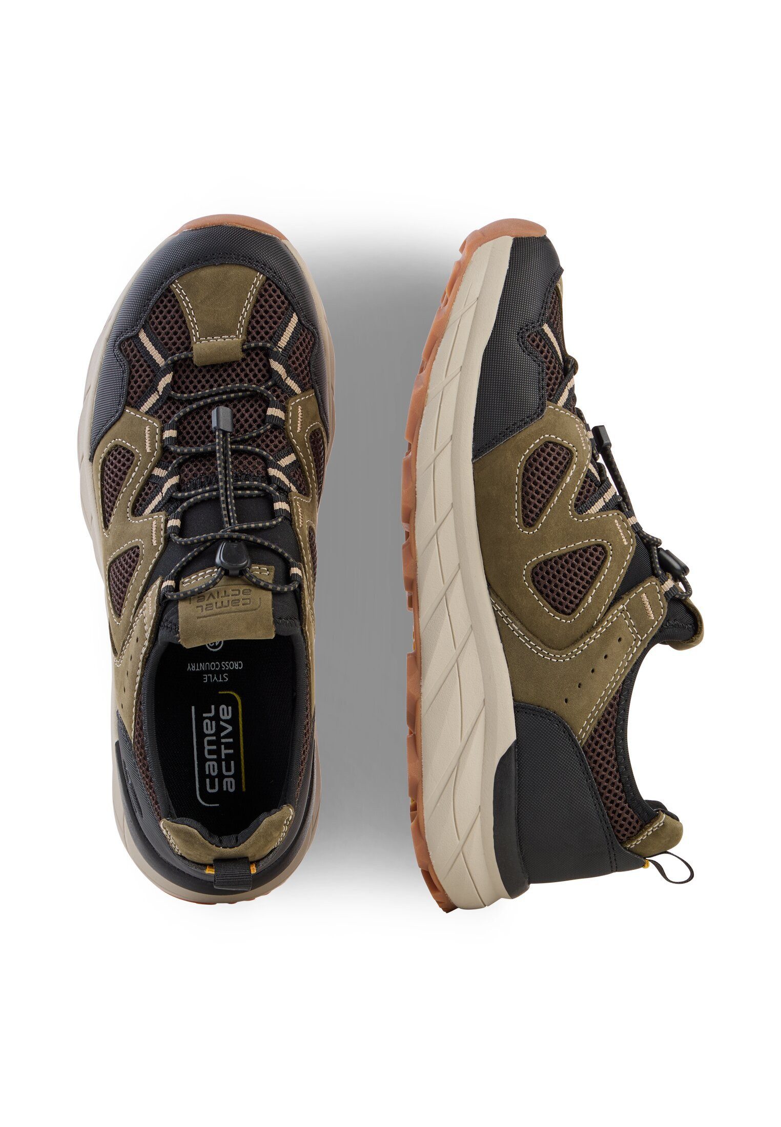 camel active Sneaker crazy horse/textile OLIV/SCHWARZ Sneaker günstig online kaufen