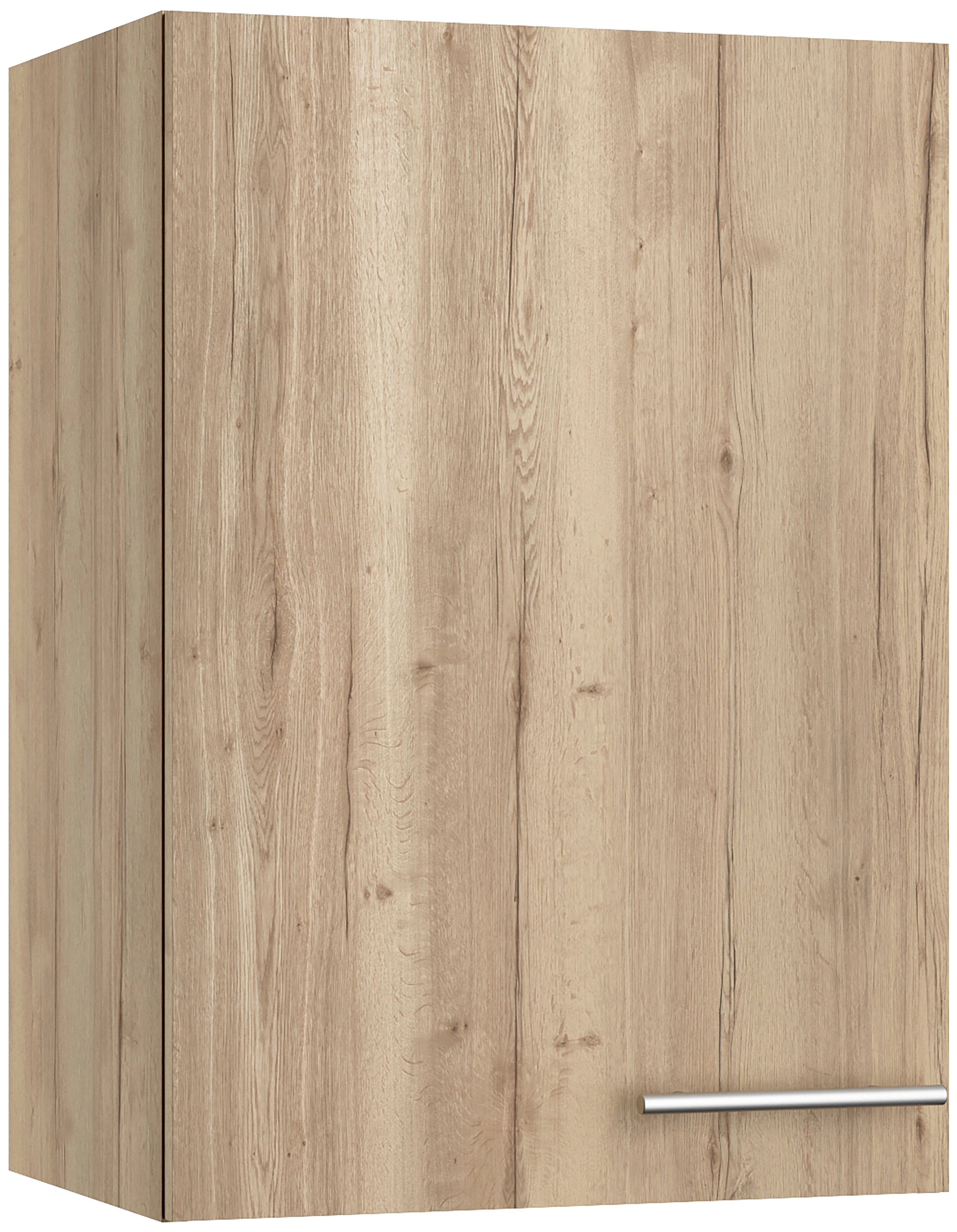 2 Hängeschrank Lilly 50 Einlegeböden cm, Breite wildeiche/wildeiche-wildeiche OPTIFIT 1 Tür,