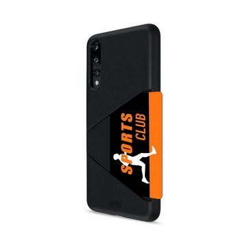 Artwizz Smartphone-Hülle Artwizz TPU Card Case - Artwizz TPU Card Case - Ultra dünne, elastische Schutzhülle mit Kartenfach auf der Rückseite für P20 Pro, Schwarz