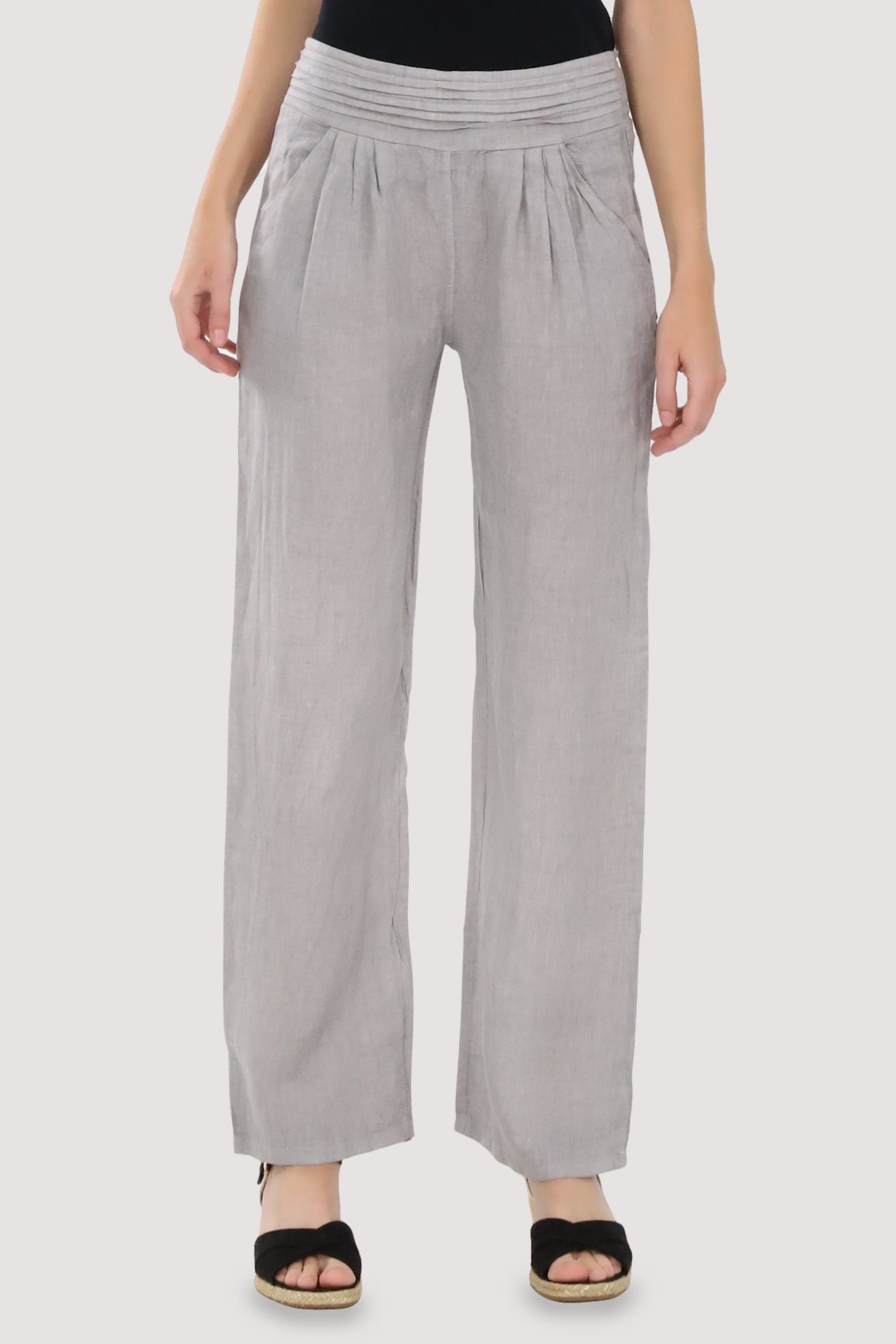 malito more than fashion Leinenhose malito Damen Hose aus Leinen 2727 beque günstig online kaufen