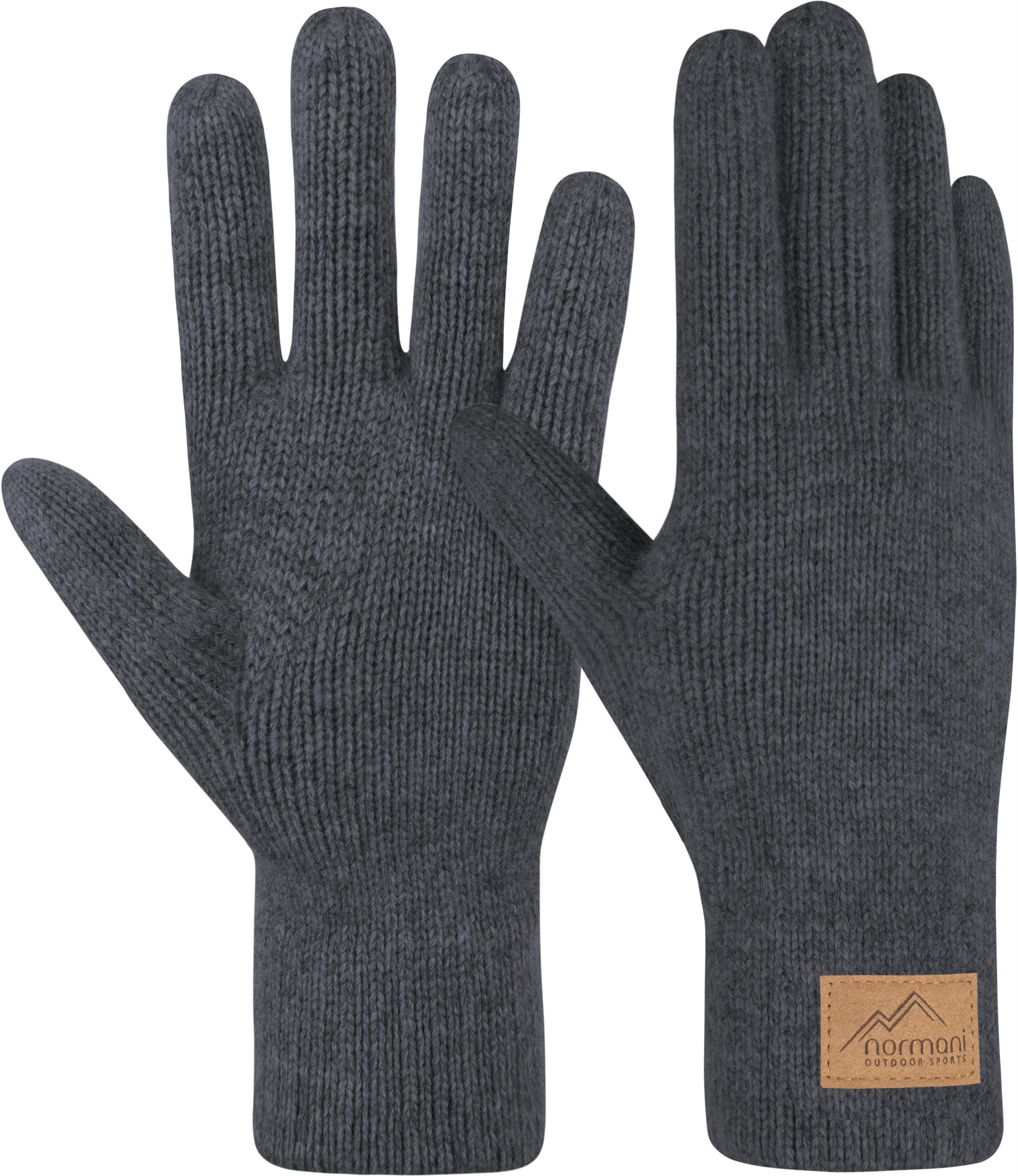 Skihandschuhe Herren Merino Strick-Fingerhandschuhe Malak