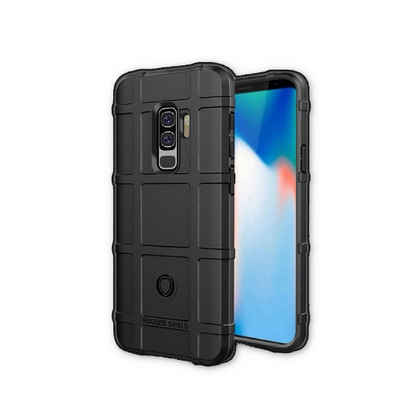Wigento Smartphone-Hülle Für Samsung Galaxy S9 G960F Shield Series Outdoor Schwarz Tasche Hülle Cover Schutz Neu