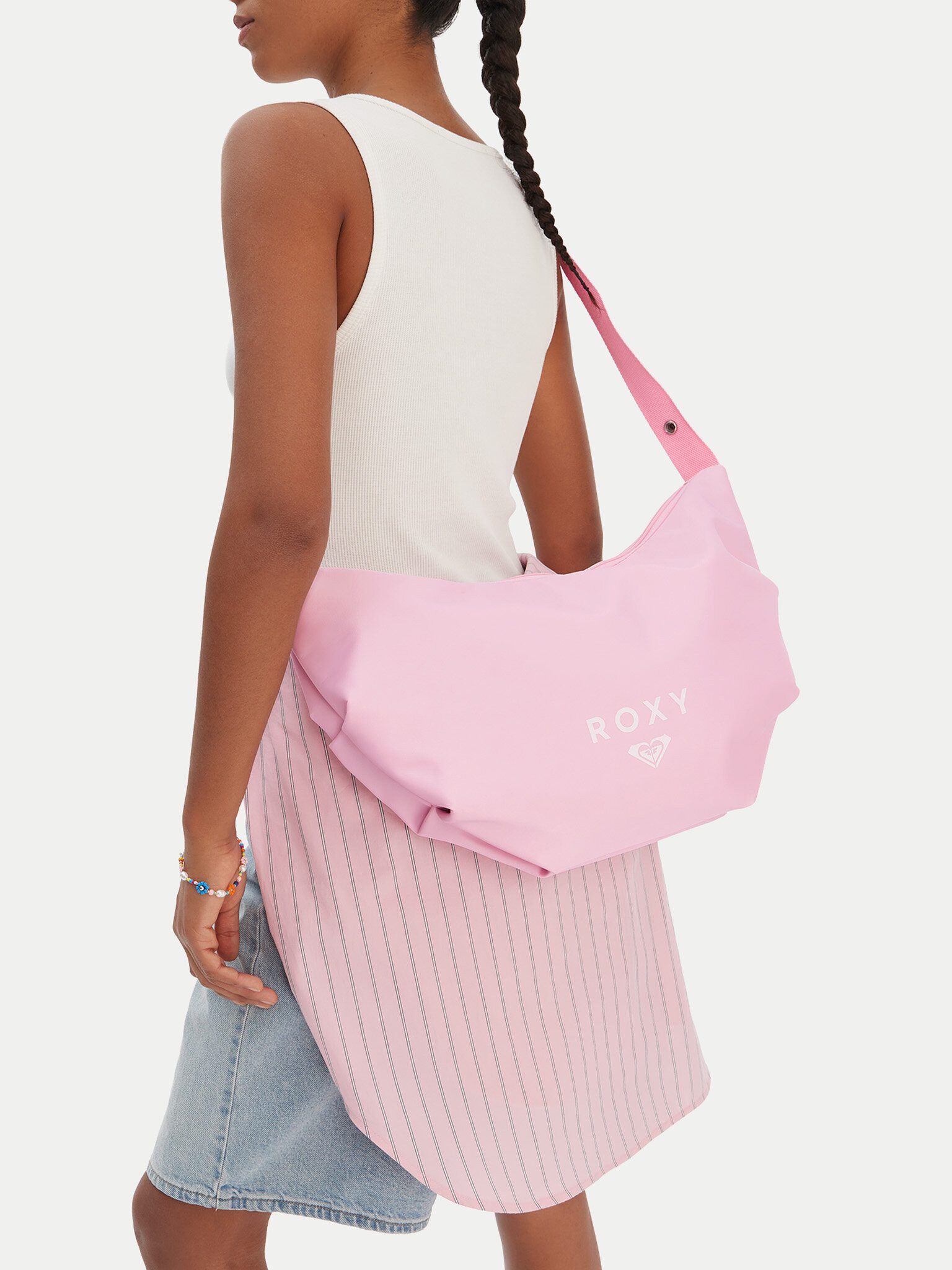 Roxy Handtasche Roxy Damenhandtasche Pink ROXY-CWBEO-ROXY-M-006-09 Pink Weiß