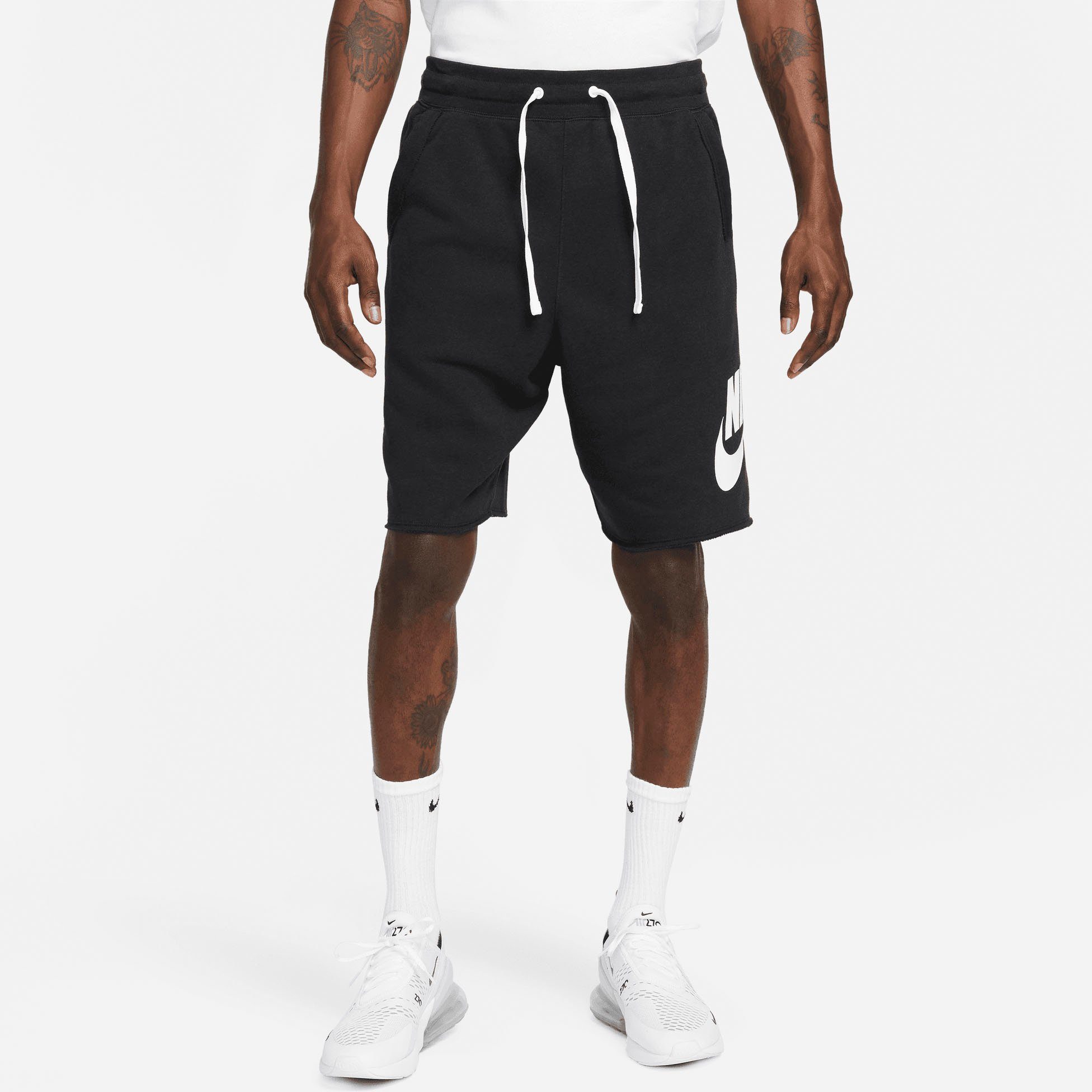Nike Sportswear Shorts CLUB FLEECE ALUMNI MEN'S FRENCH TERRY SHORTS BLACK/WHITE/WHITE