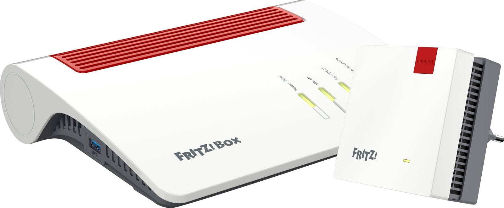 Set: AVM FRITZ!Box 5590 Fiber + FRITZ!Repeater 1200AX WLAN-Router