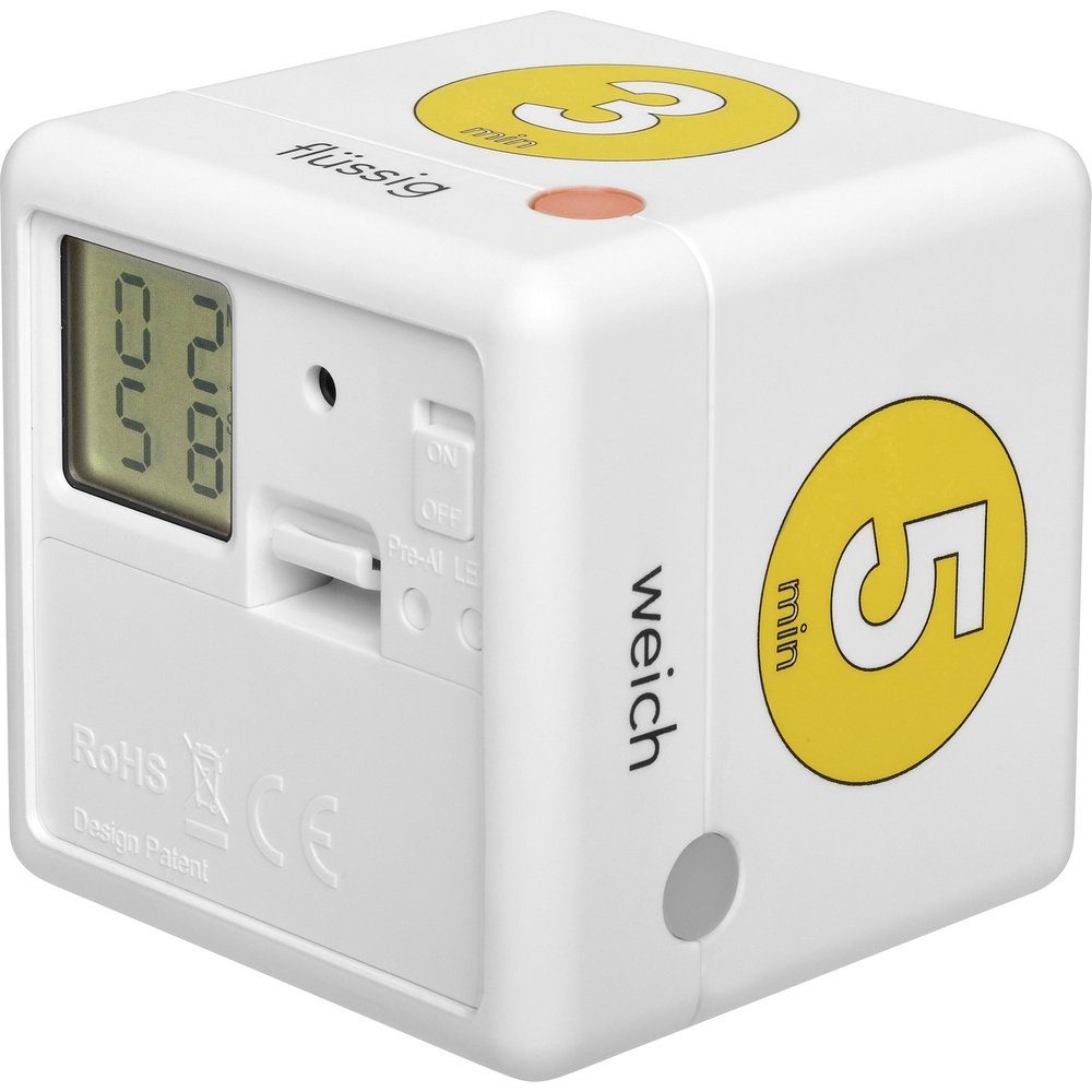 Eieruhr TFA Dostmann Cube Timer Ei Eieruhr Weiß, Gelb digital