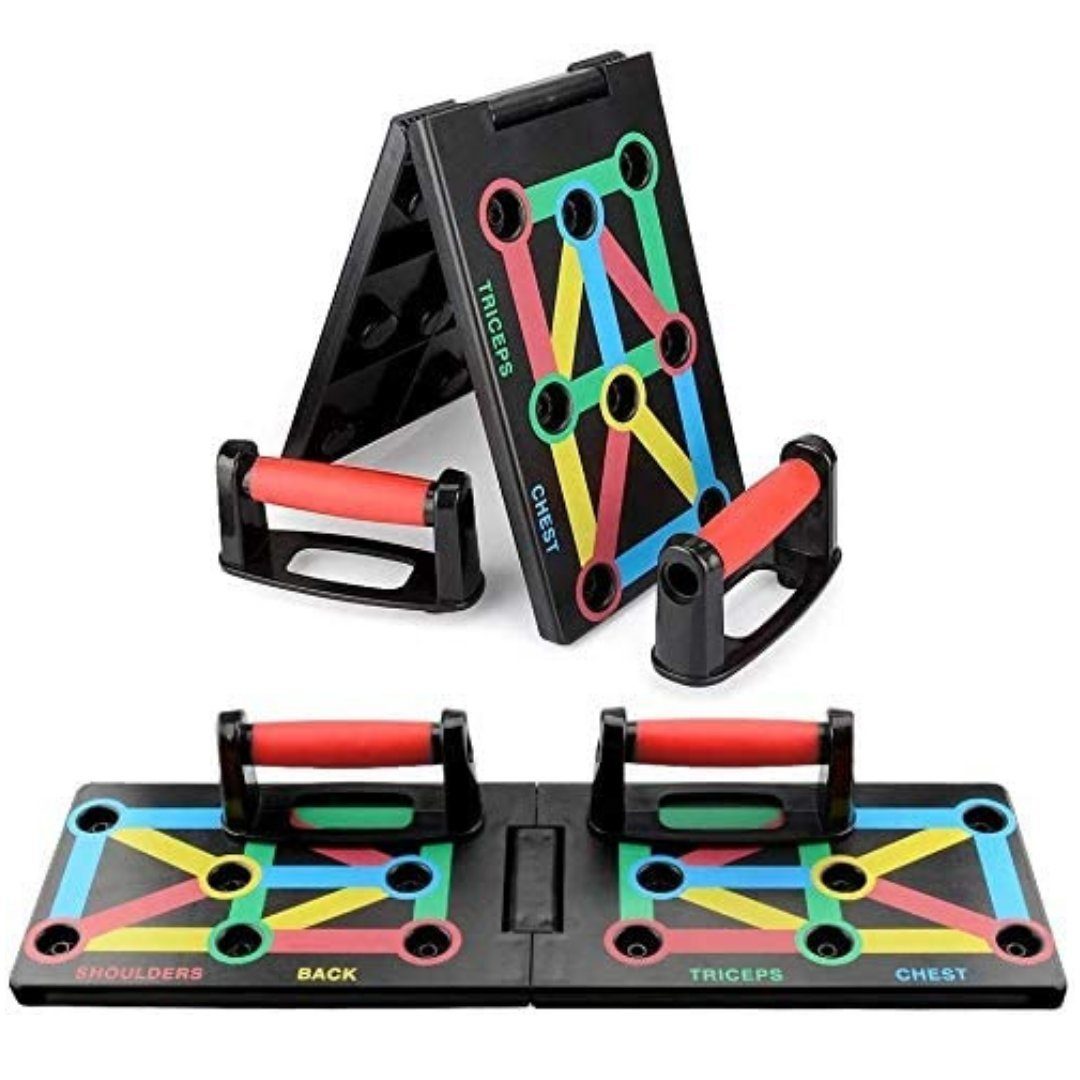 Winch Push Up Board, Oberkörpertraining inkl. Trainingsplan von Experten, faltbar, leicht zu bedienen, effektiv, gelenkschonend