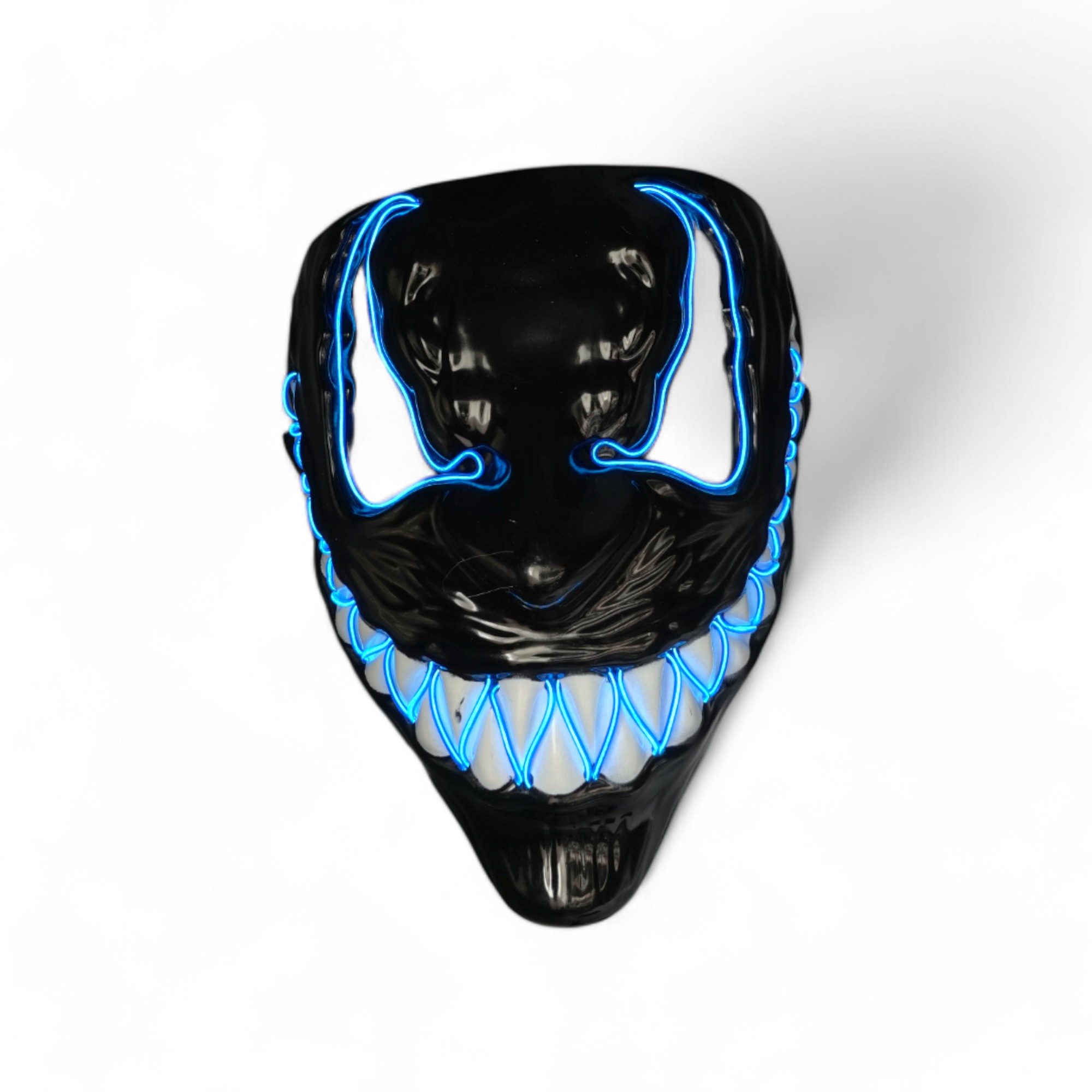 Zoelibat Verkleidungsmaske LED Horror Void Маски verschiedene Farben Halloween Grusel freaky, LED Kaltlichtdraht, Horror Effekt
