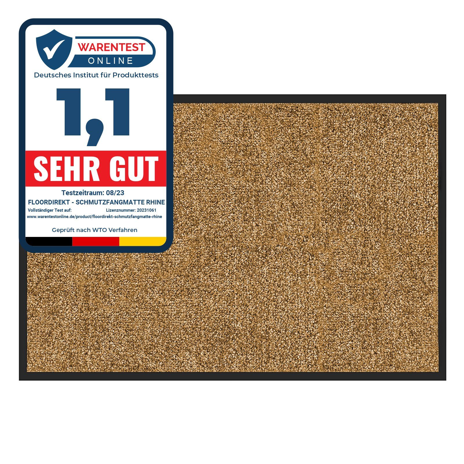 Karat Fußmatte Schmutzfangmatte Maly, verschiedene Größen & Farben, rechteckig, Höhe: 6 mm