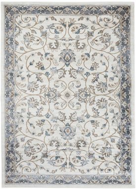 Orientteppich Oriente Teppich - Traditioneller Teppich Orient Creme Grau, Mazovia, 60 x 100 cm, Geeignet für Fußbodenheizung, Pflegeleicht, Wohnzimmerteppich