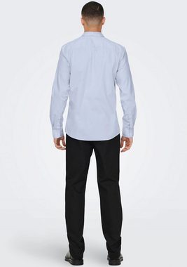 ONLY & SONS Langarmhemd ONSANDY SLIM EASY IRON POPLIN SHIRT