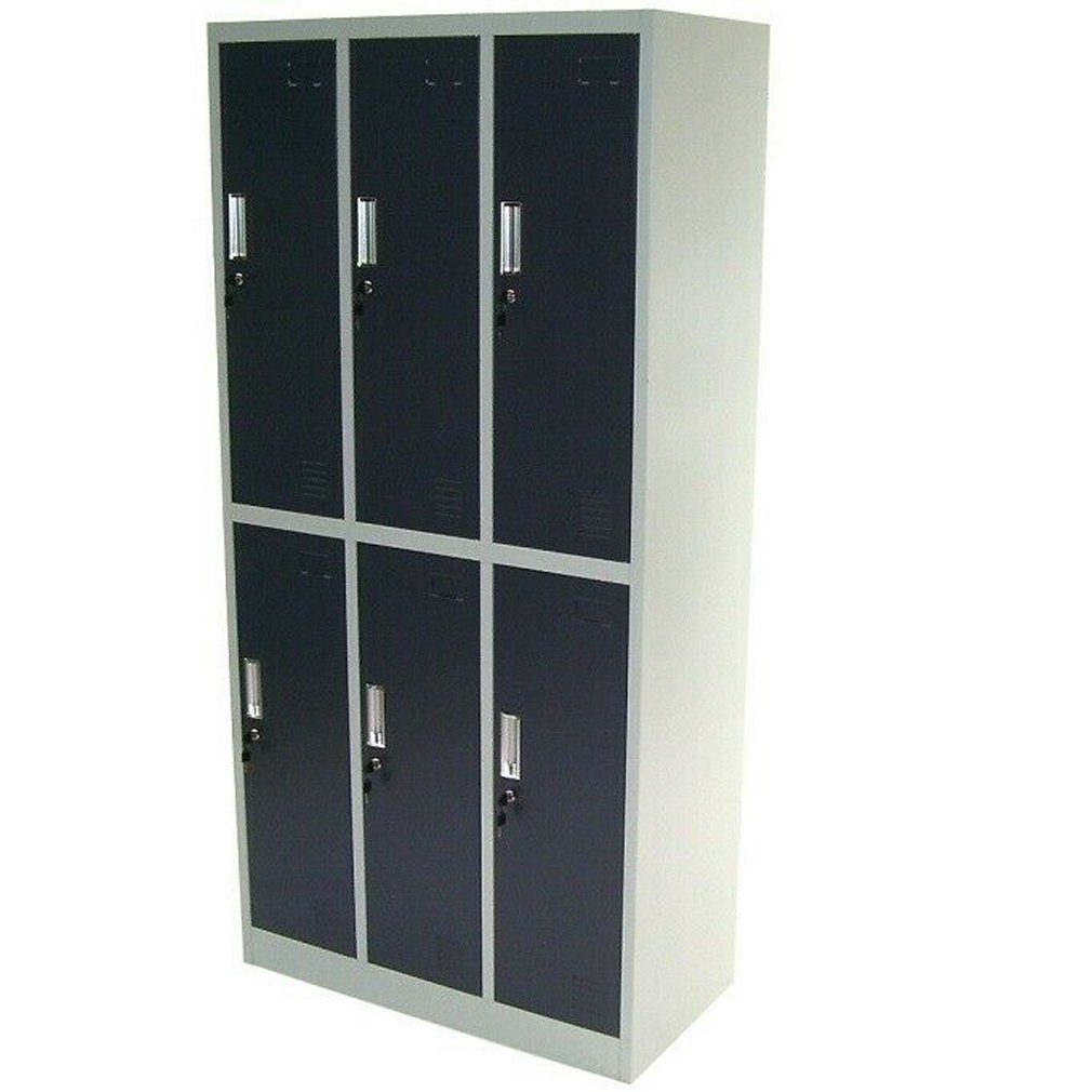 Apex Spind Spind 6-Fächer Sechserspind Garderobenschrank Umkleidespind Metall
