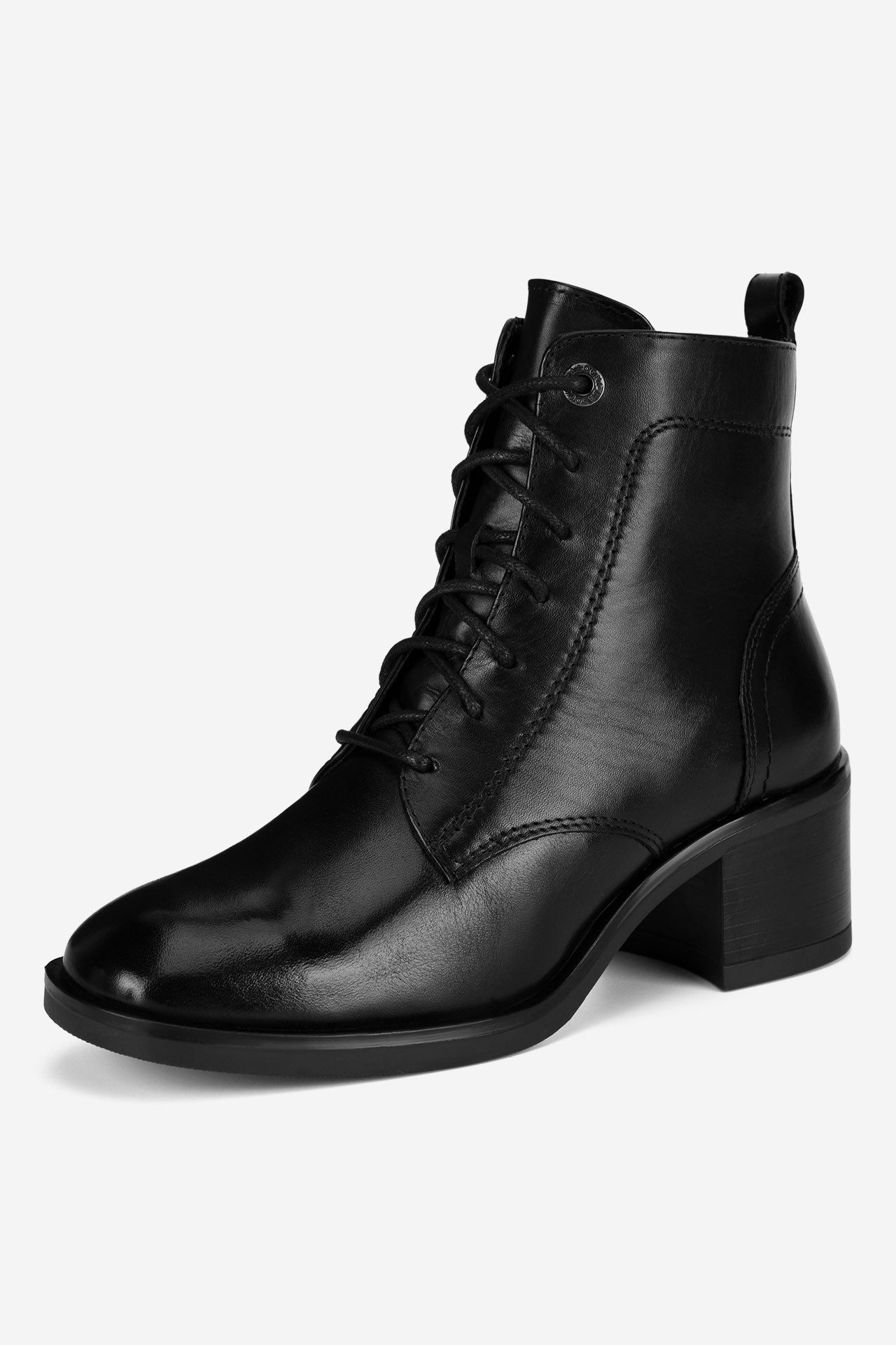 LASOCKI LASOCKI Damen Stiefel – Schwarze klassische Stiefeletten aus Leder Stiefel