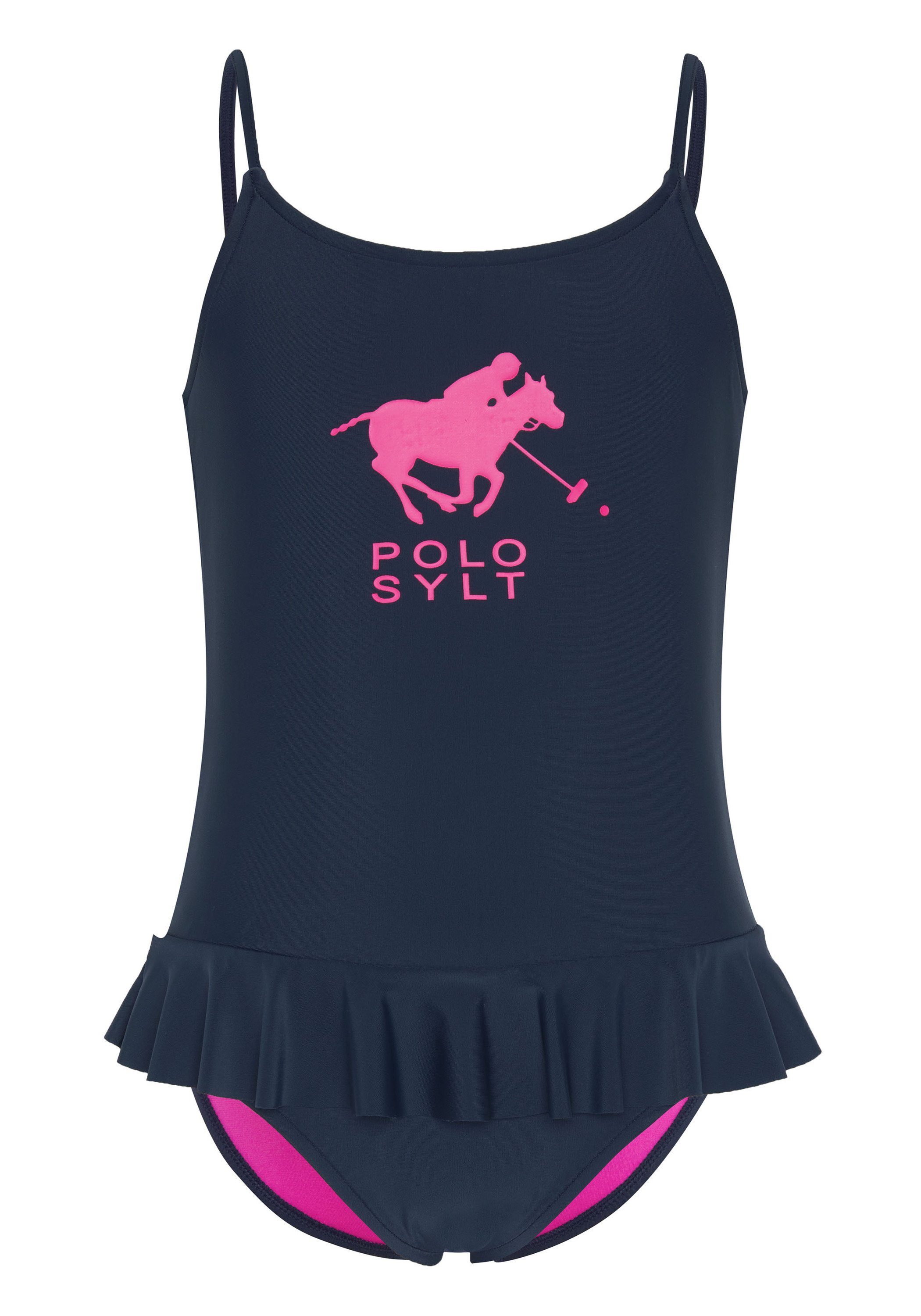 Polo Sylt Badeanzug mit Rüschenborte günstig online kaufen