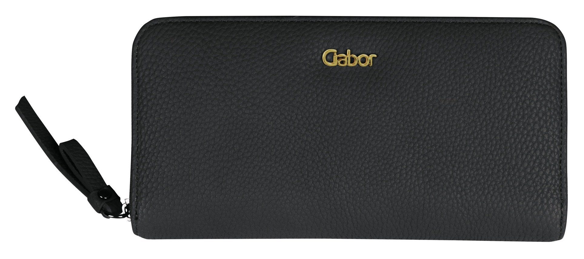 Gabor Geldbörse GELA Long zip wallet XL, mit abnehmbaren Umhängeriemen black