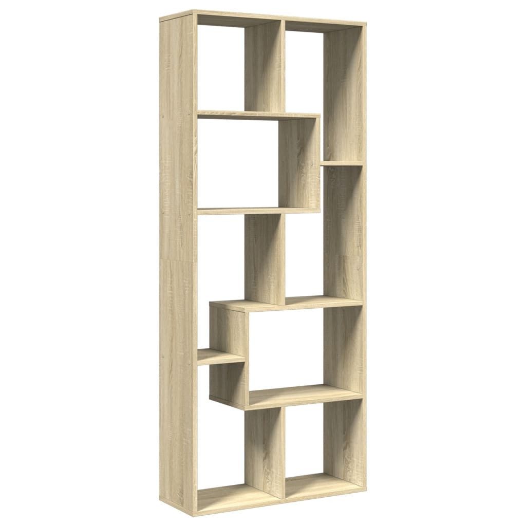 vidaXL Bücherregal Raumteiler-Bücherregal Sonoma-Eiche 67x25x161,5cm Holzwe günstig online kaufen