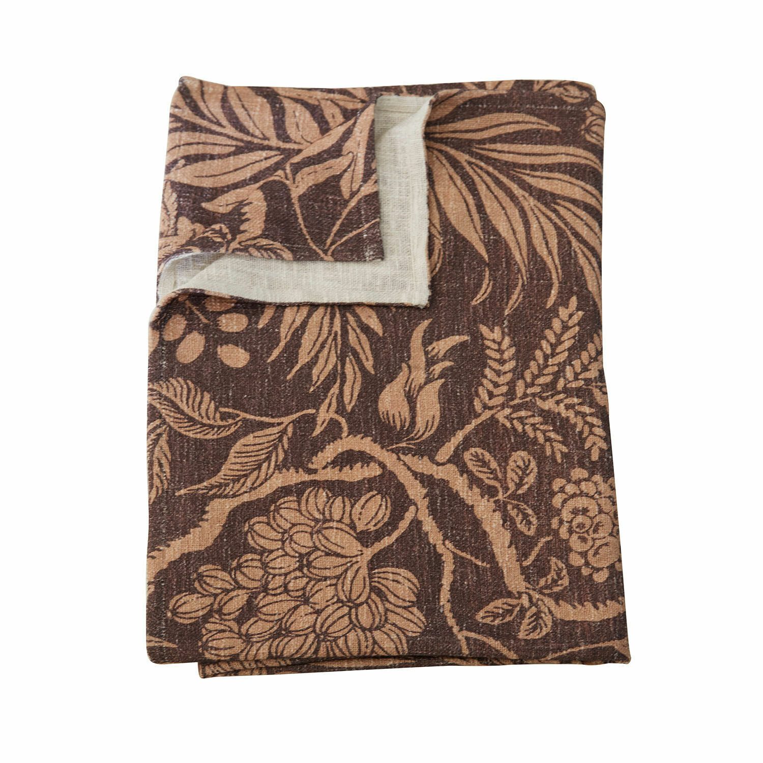 Tagesdecke Plaid Carivelle rostbraun/creme