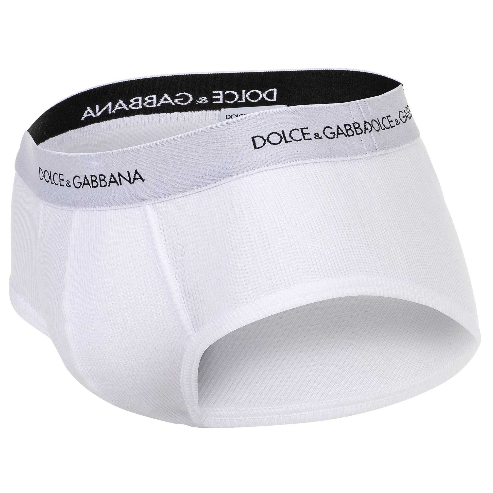 DOLCE & GABBANA Slip Herren Slip 1er Pack Baumwolle Brando Sicily Rib (Packung, 1er Pack)