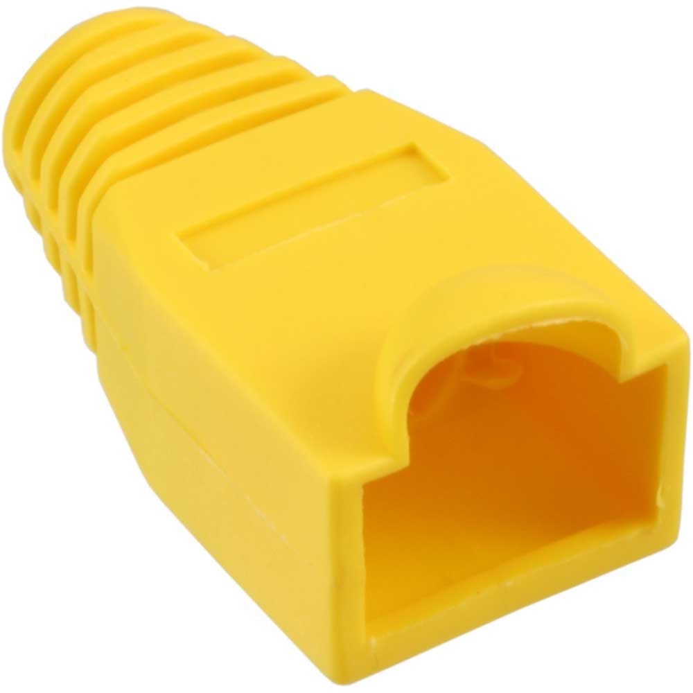 Inline InLine® 74013H InLine® RJ45 Knickschutztülle, gelb,100er Pack Audio- & Video-Kabel