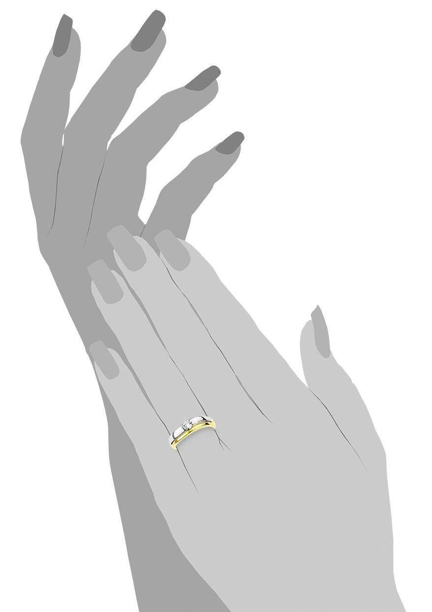 Amor Goldring, mit Zirkonia (synth)