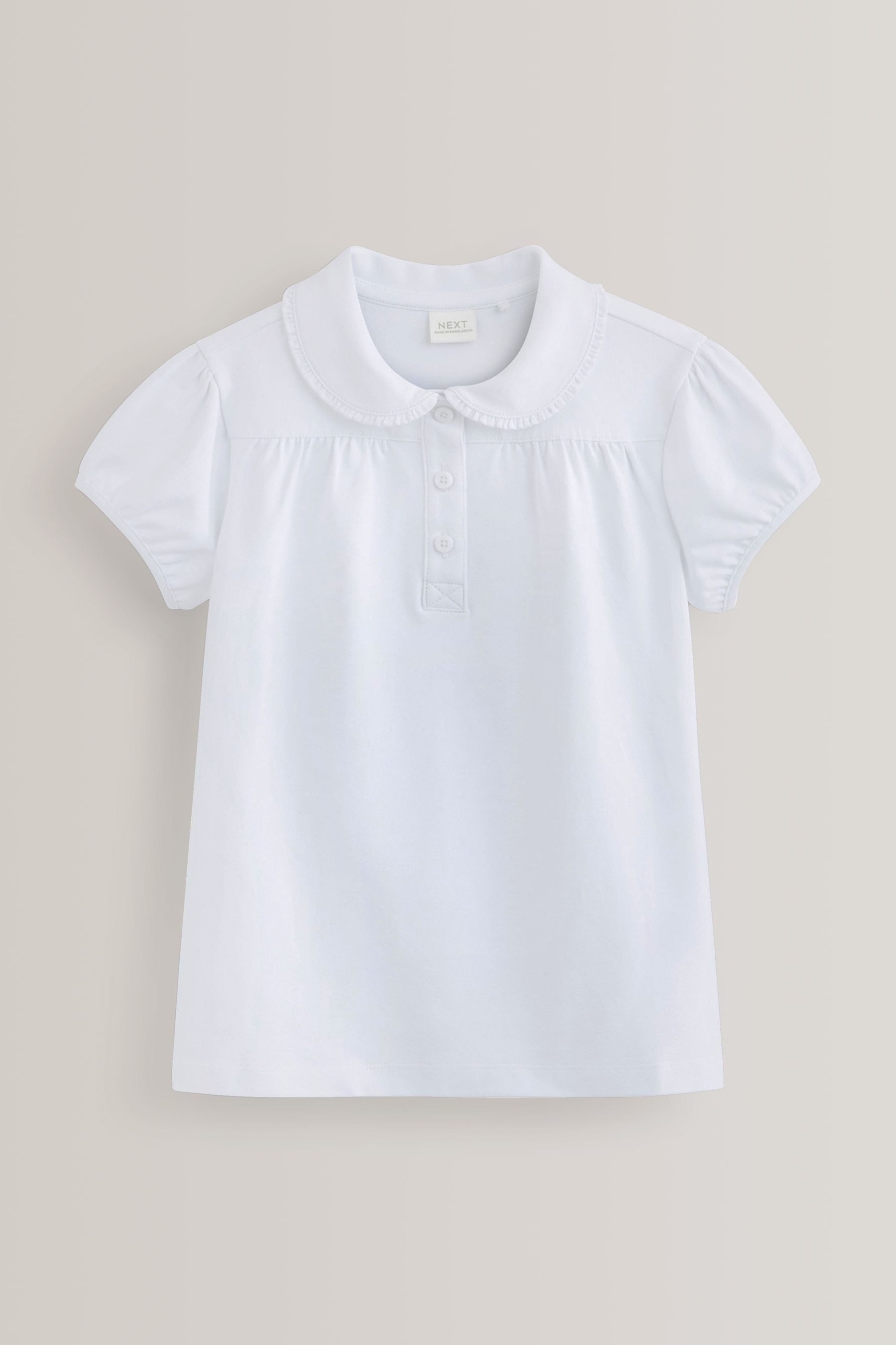 Next Poloshirt Jersey-Oberteil aus Stretch-Baumwolle mit Kragen (1-tlg)