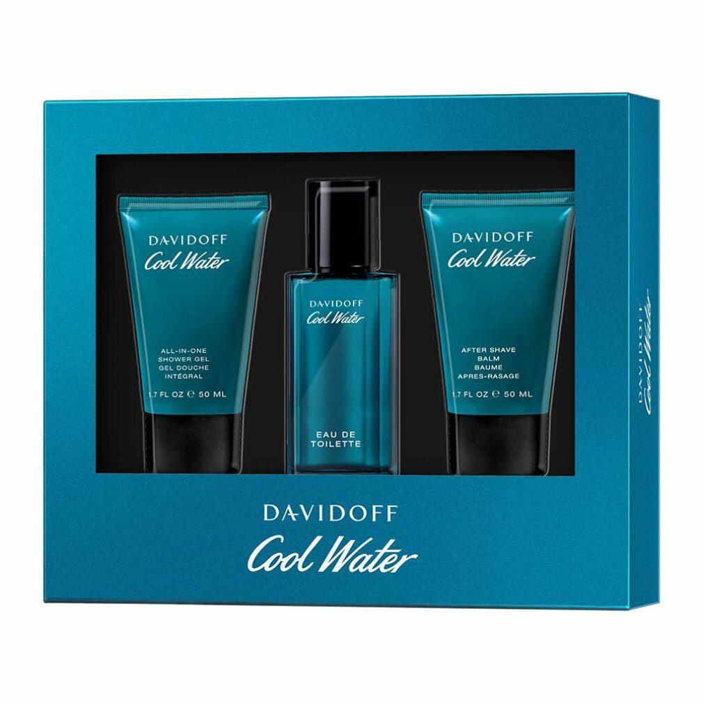 DAVIDOFF After-Shave Balsam Cool Water Man - EDT 40ml + Shower Gel + 50ml After Shave Balm 50ml