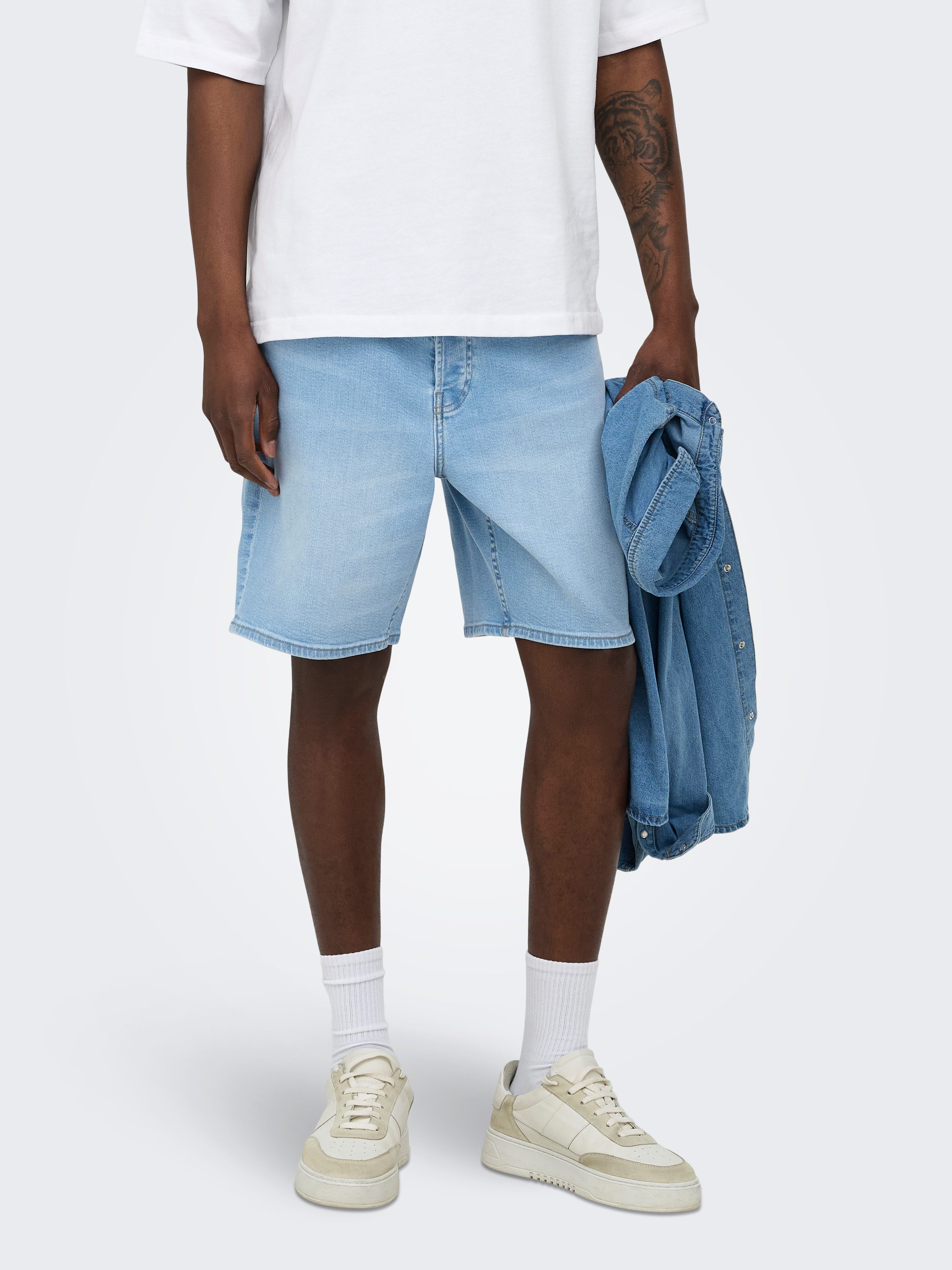 ONLY & SONS Shorts ONSFADE STRETCH SHORTS BOX CRO DNM OTL – Bild 2 von 5