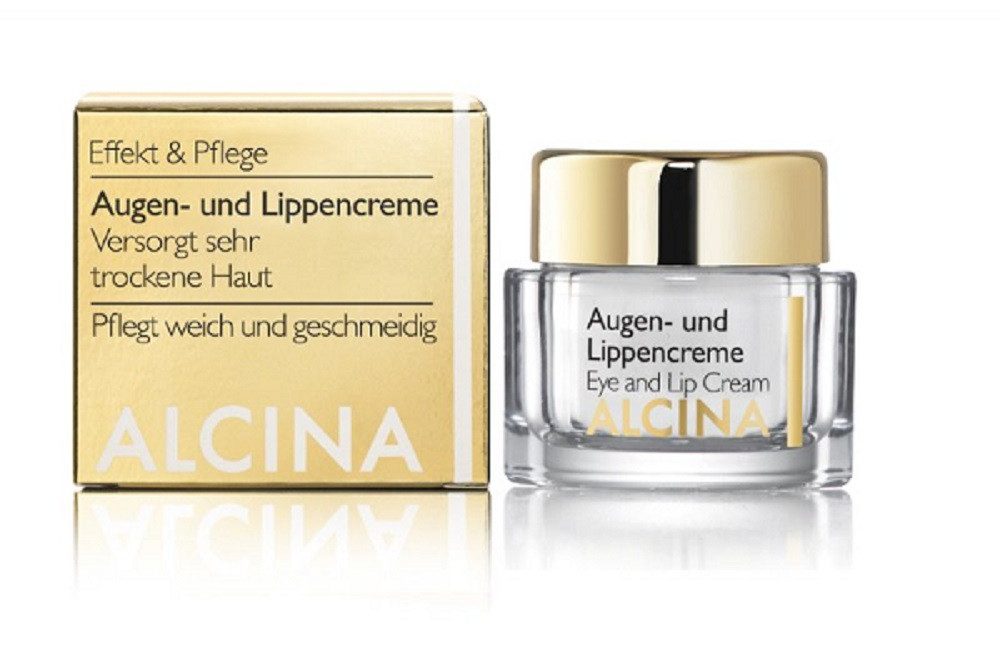 ALCINA Augencreme ALCINA Augen- und Lippencreme (15 ml) gegen sehr trockene Augen- und, Mit Linolsäure und Vitamin B6 hydratisiert und glättet Fältchen.