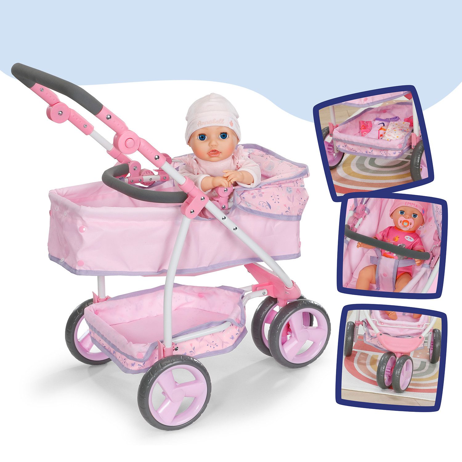 Baby Born Kombi-Puppenwagen Deluxe Wald