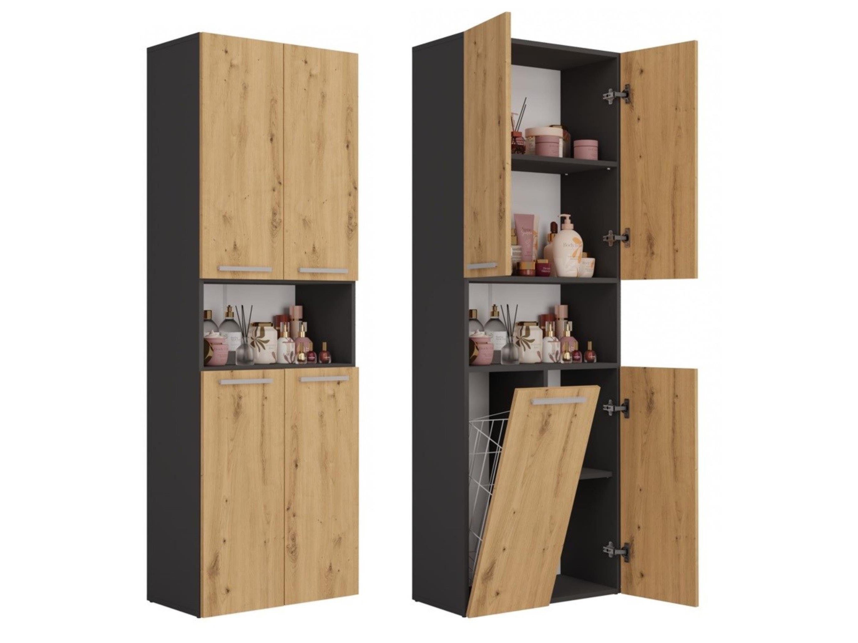 Beautysofa Hochschrank Nolan 1k DK (B/H/T) günstig online kaufen
