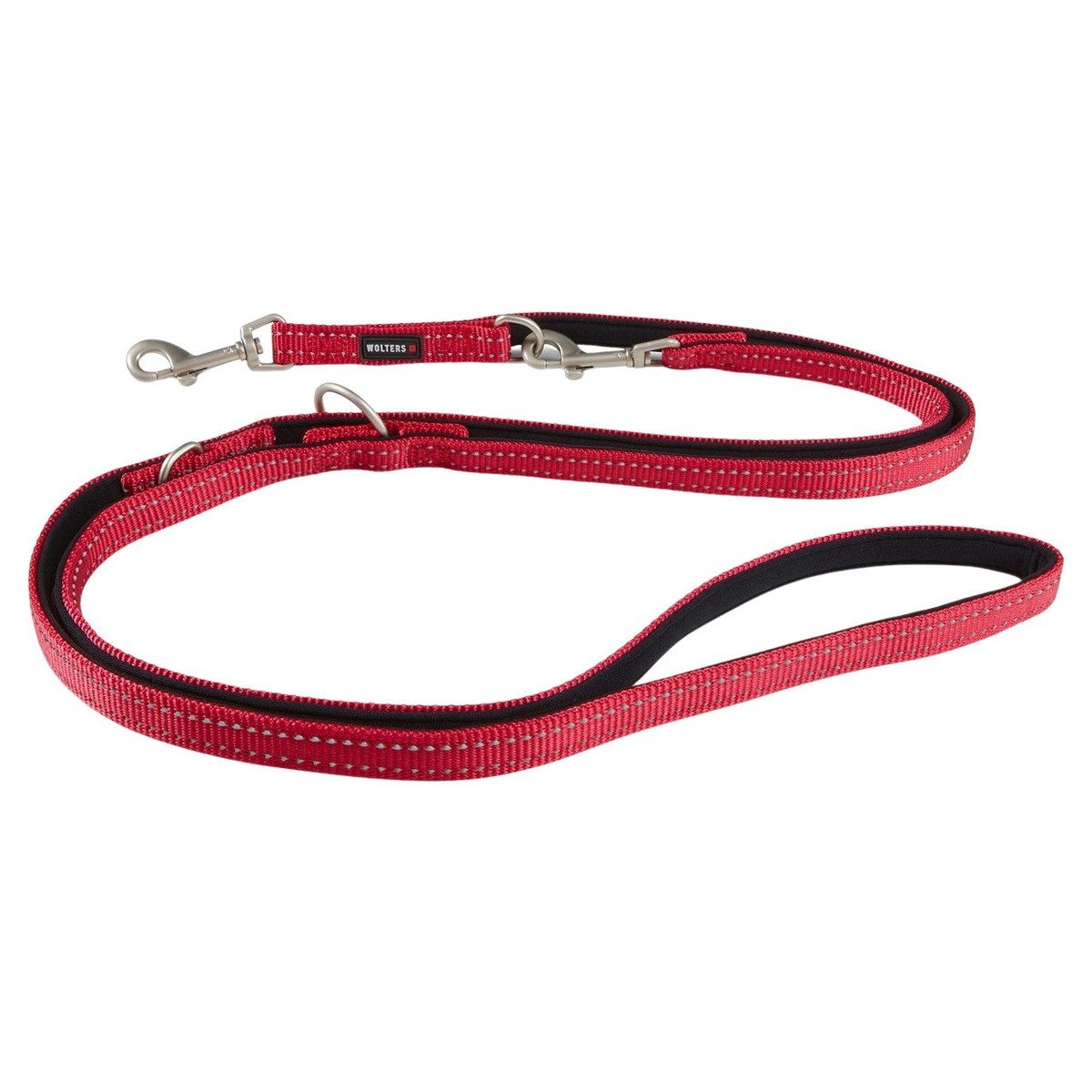 Wolters Hundeleine Führleine Soft & Safe reflektierend cayenne/schwarz