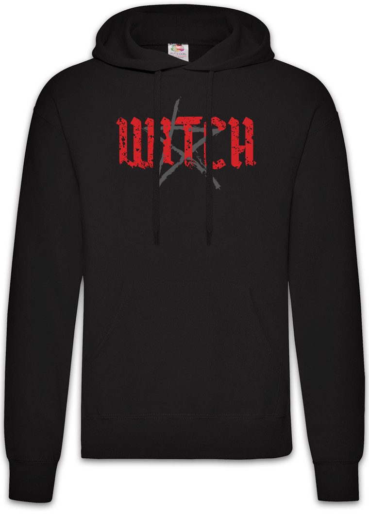 Hoodie Witch Pentagram Herren Hoodie Pentacle Hexe Mond Hexen Besen Schwarzer