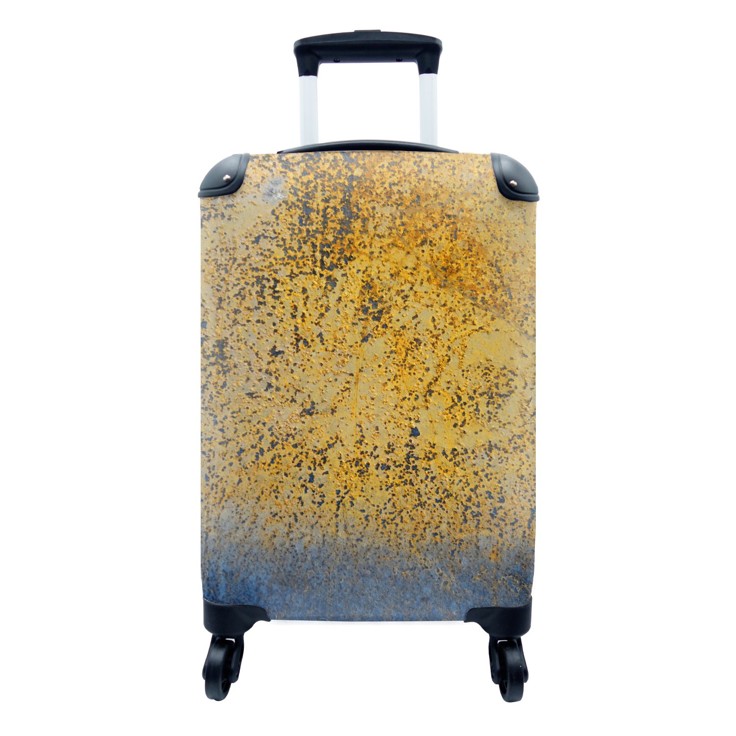 Handgepäckkoffer - Reisekoffer 4 Rollen, mit MuchoWow Reisetasche Handgepäck Eisen für Gold - Ferien, Trolley, Rost, rollen,