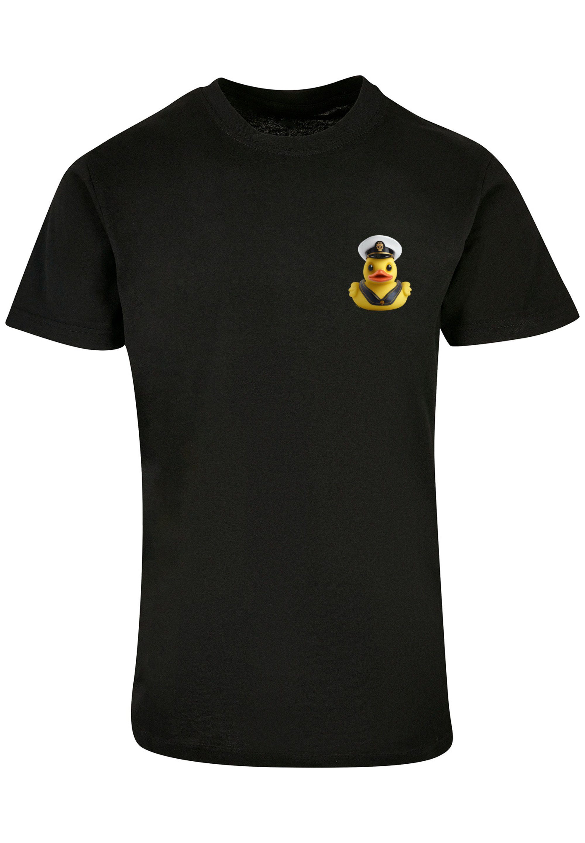 F4NT4STIC TEE Print T-Shirt Rubber UNISEX Duck schwarz Captain